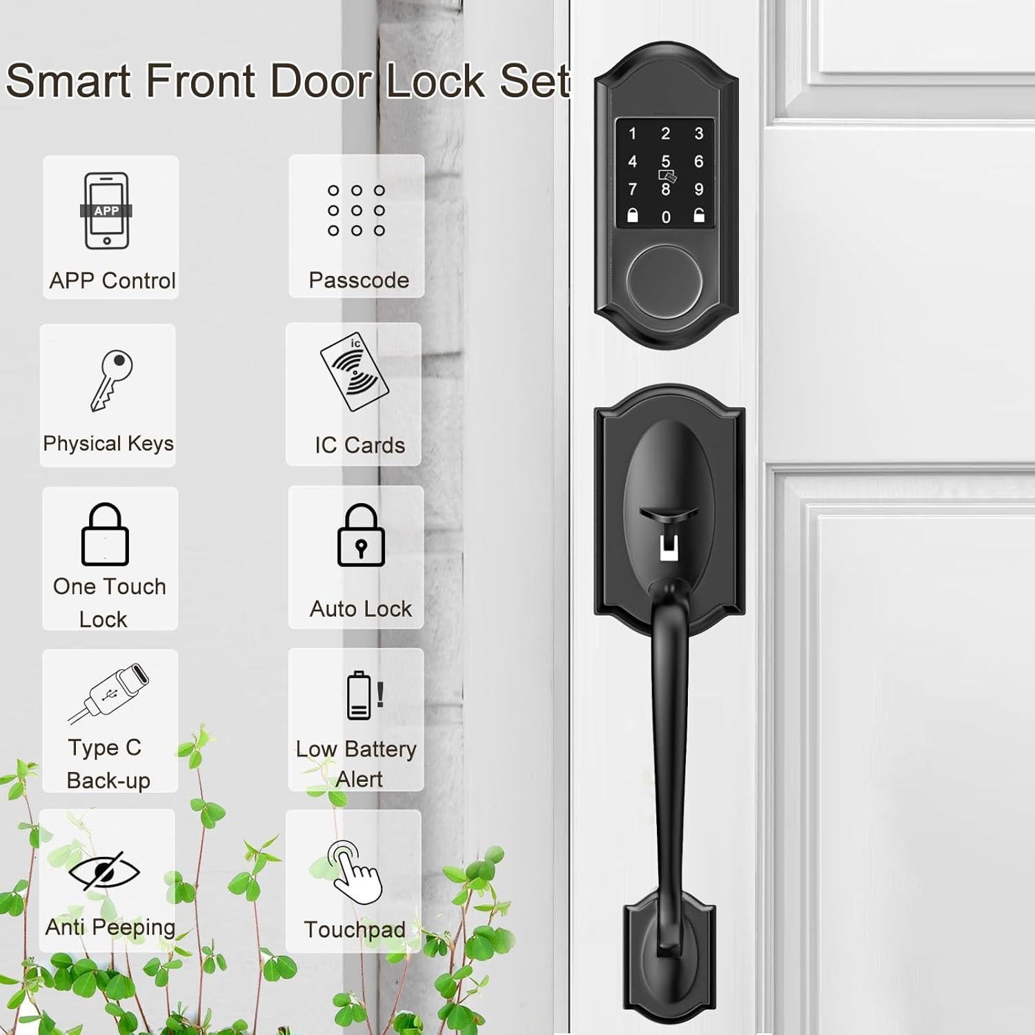Cerradura Inteligente Narpult Smart con Manijas y App