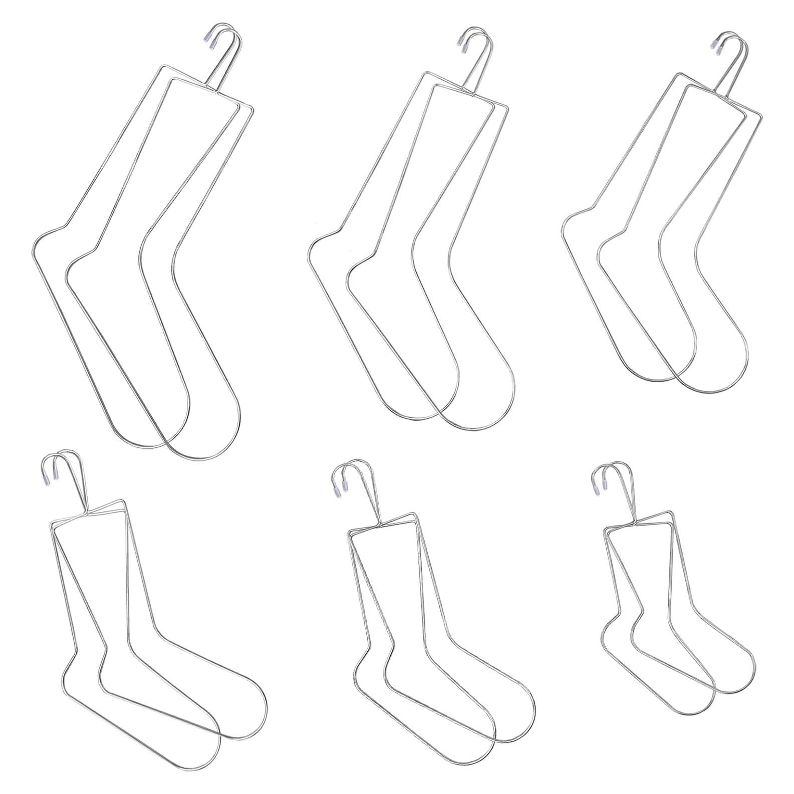 Bloqueadores de Calcetines de Acero Inoxidable - 12 Piezas