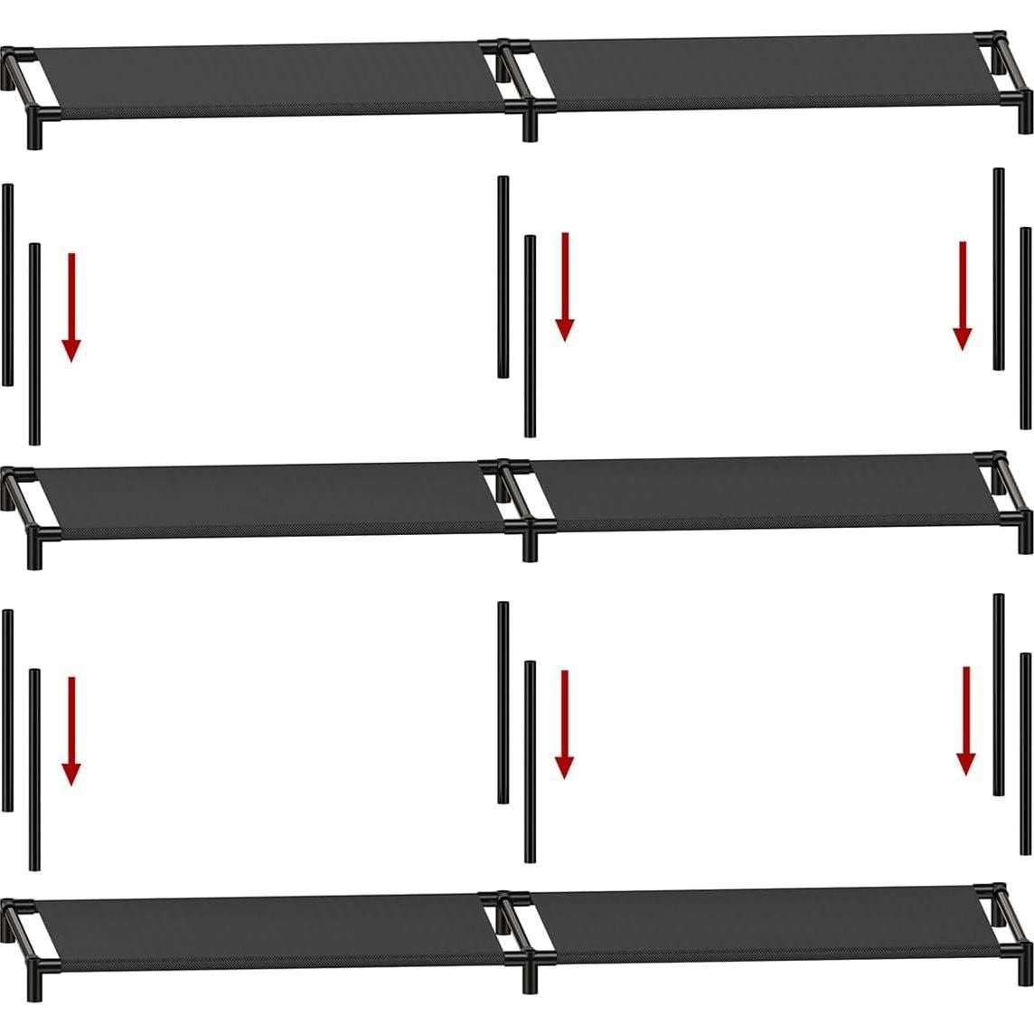 Organizador de Zapatos FIDUCIAL HOME 4 Niveles para 16-20 Pares