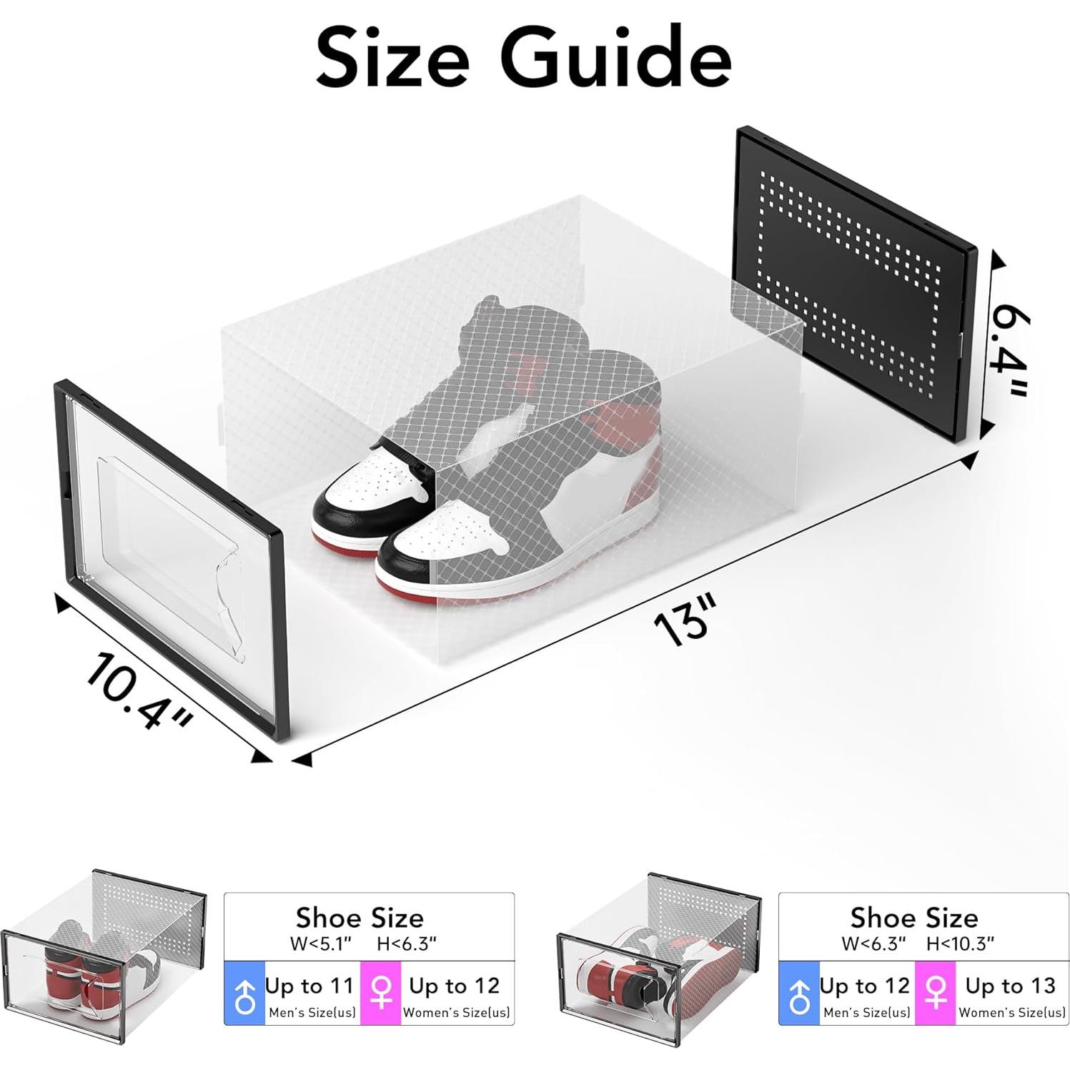 Caja de Almacenamiento para Zapatos Foluck 15 Piezas Apilables