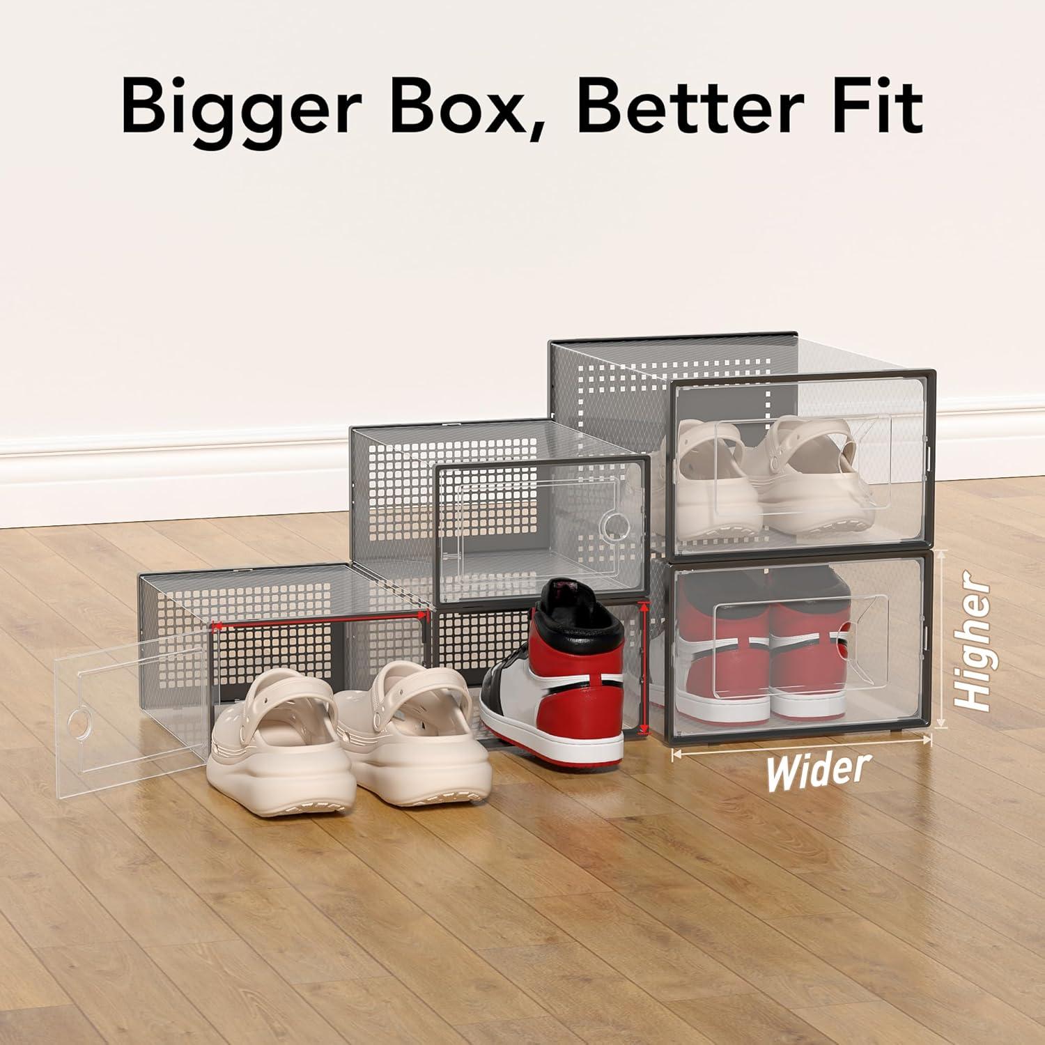 Caja de Almacenamiento para Zapatos Foluck 15 Piezas Apilables