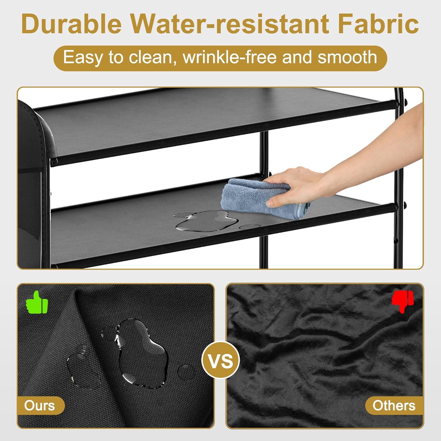 Estante para Zapatos Housen Solutions Negro 5 Niveles 20-25 Pares