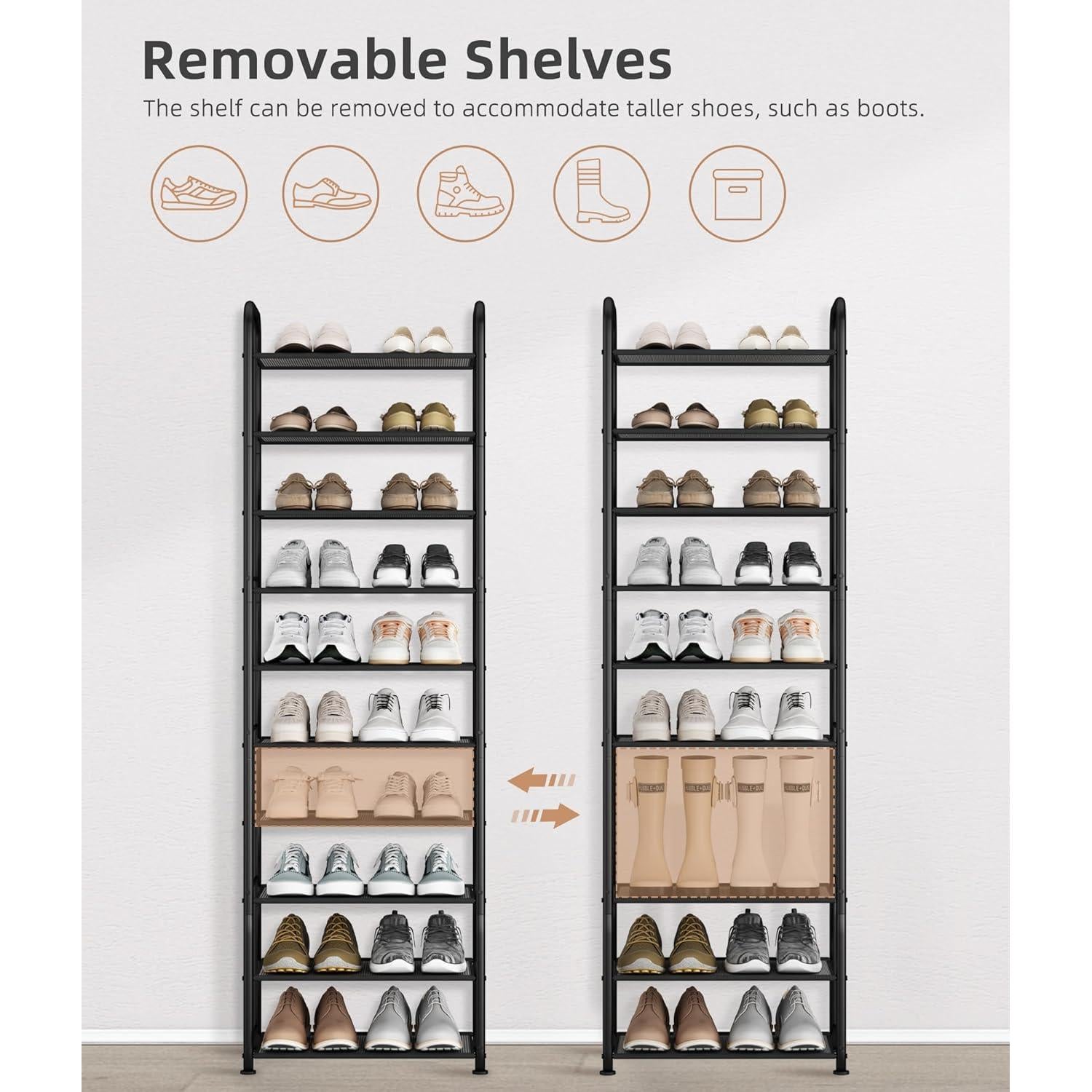 Estante para Zapatos Storage Maniac 10 Niveles 20 Pares