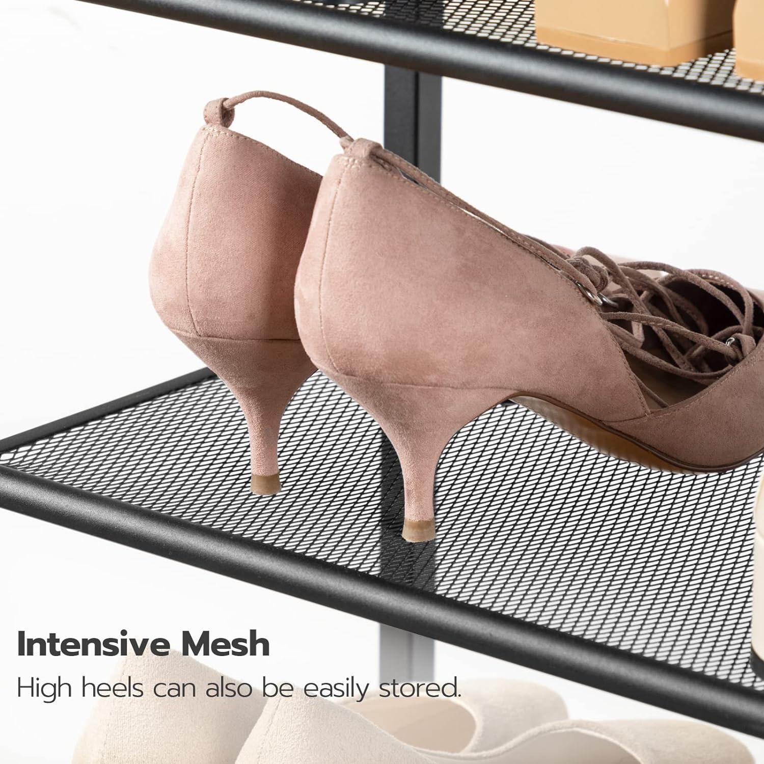 Estante para Zapatos HOOBRO 6 Niveles Marrón Rústico 75x28.4x92 cm