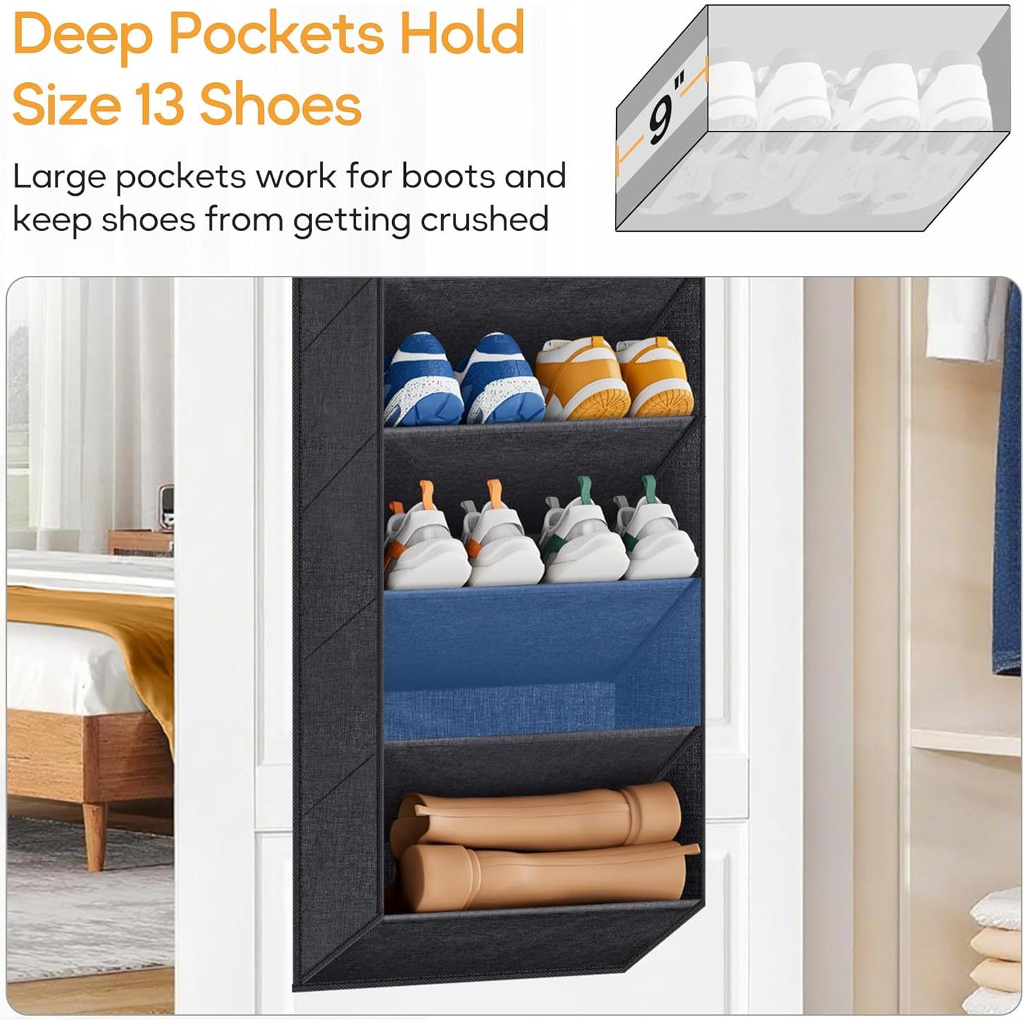 Organizador de Zapatos KIMBORA 10 Niveles Negro para 20 Pares