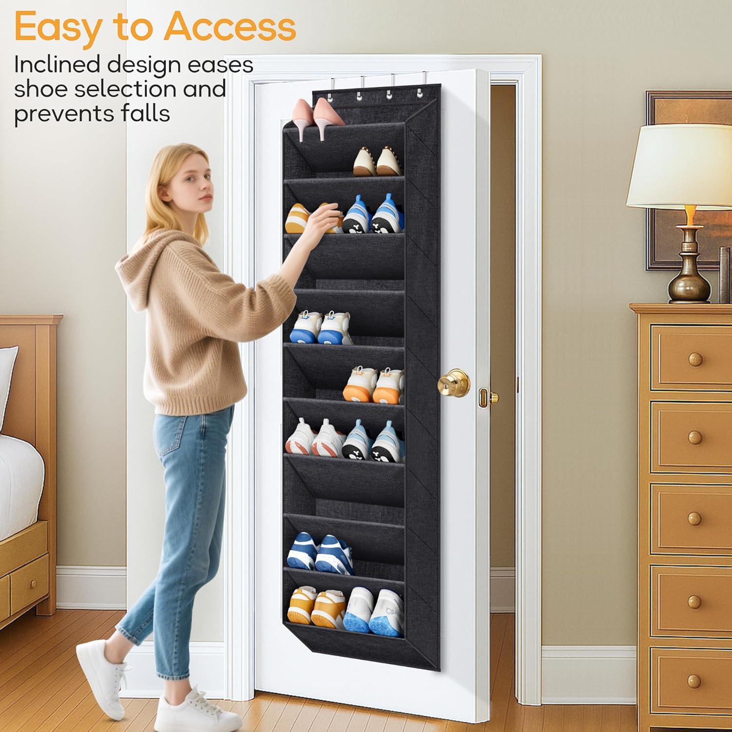 Organizador de Zapatos KIMBORA 10 Niveles Negro para 20 Pares