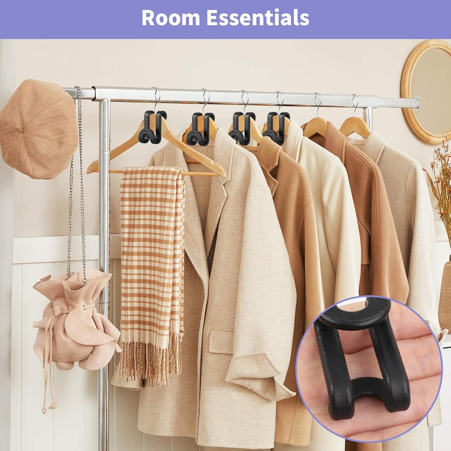 Conjunto de Ganchos Ahorra Espacio BATHRINS 63 Pcs Negro