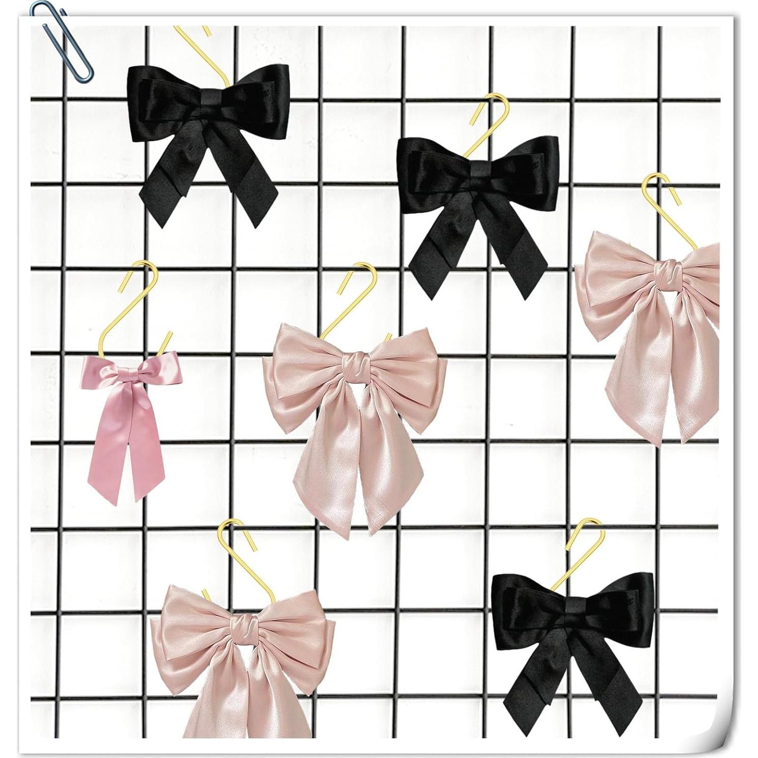 60 Ganchos en S Metálicos LIQWEI 2.54 cm Dorado para Colgar