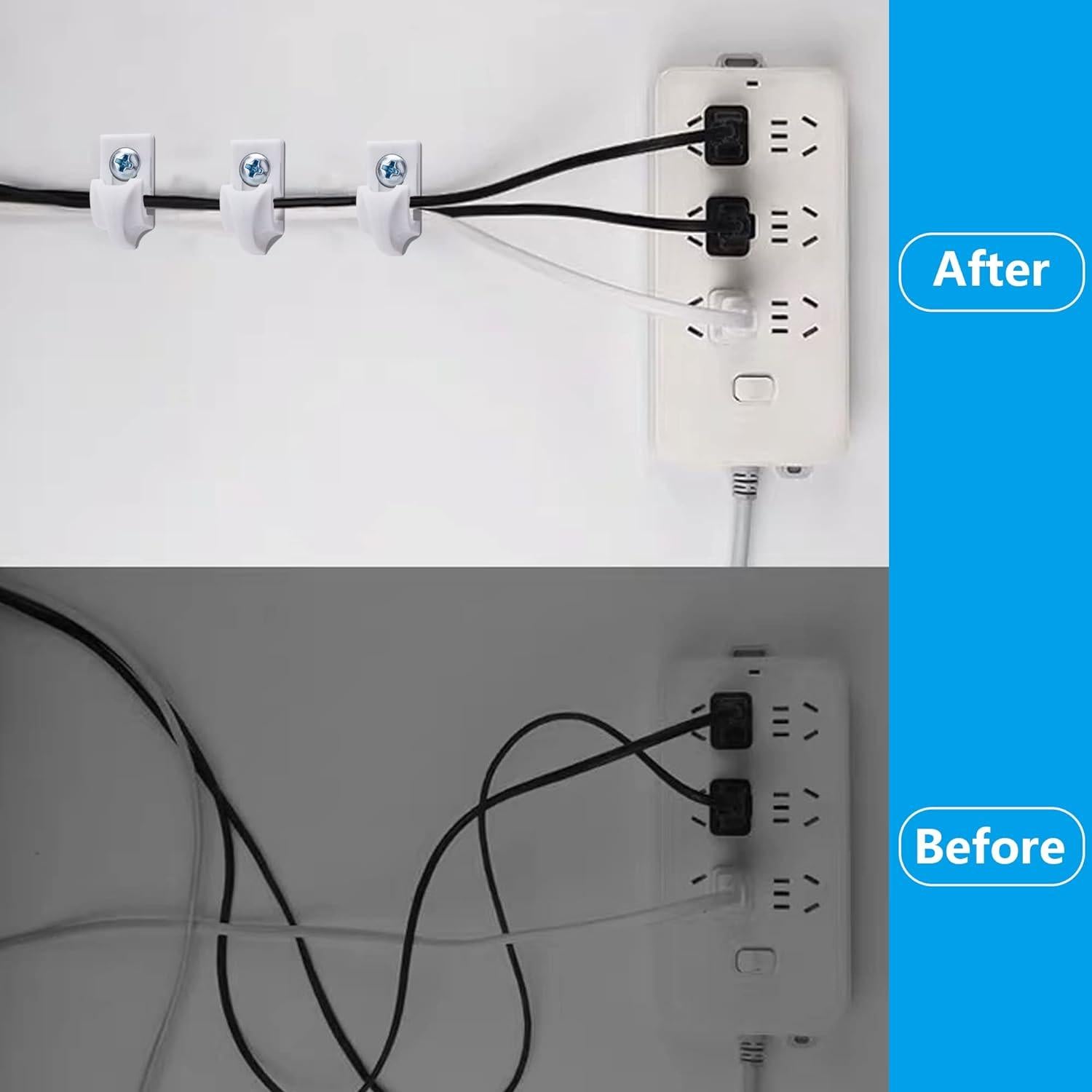 Clips de Pared Sfcddtlg 25 Pcs para Estantes de Alambre