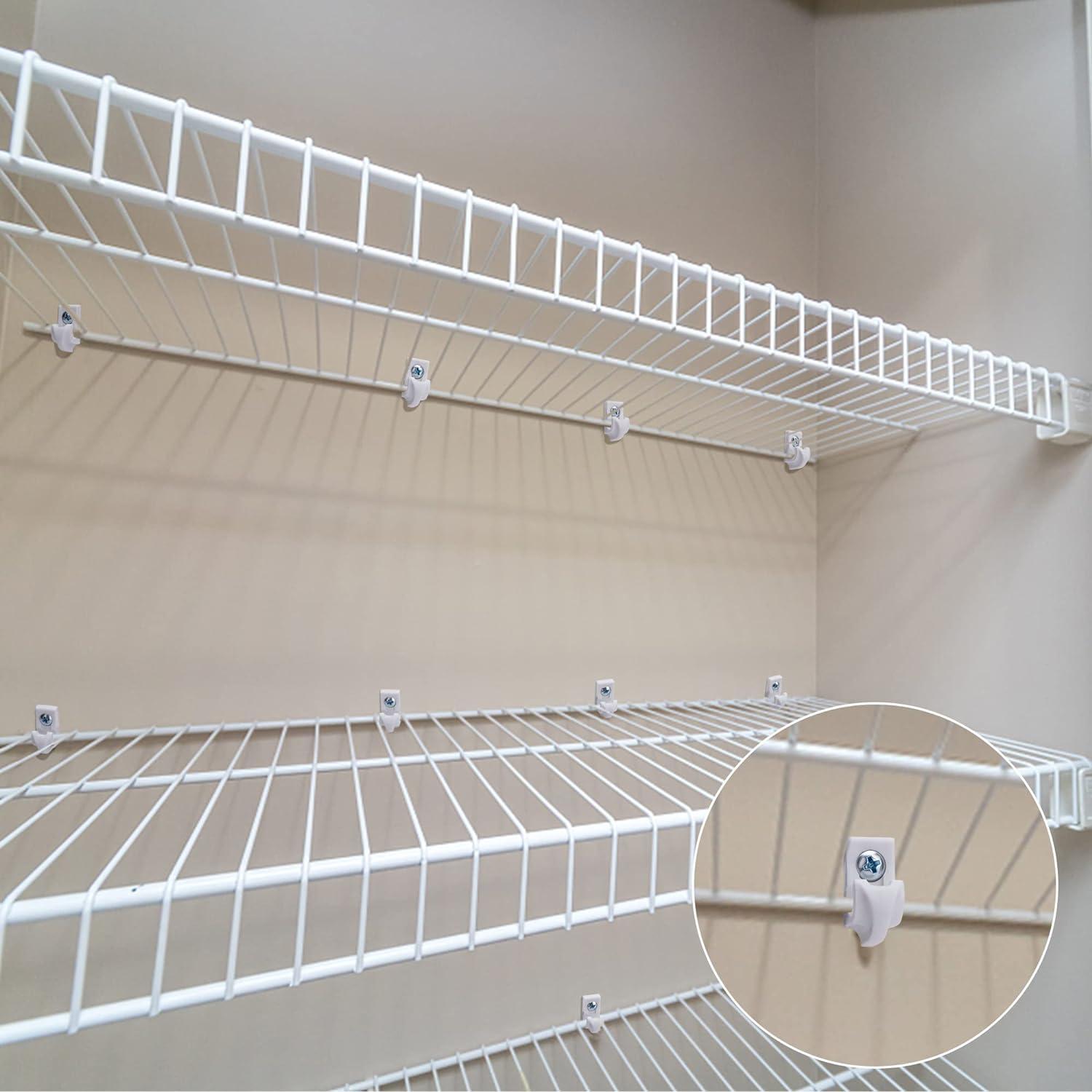 Clips de Pared Sfcddtlg 25 Pcs para Estantes de Alambre