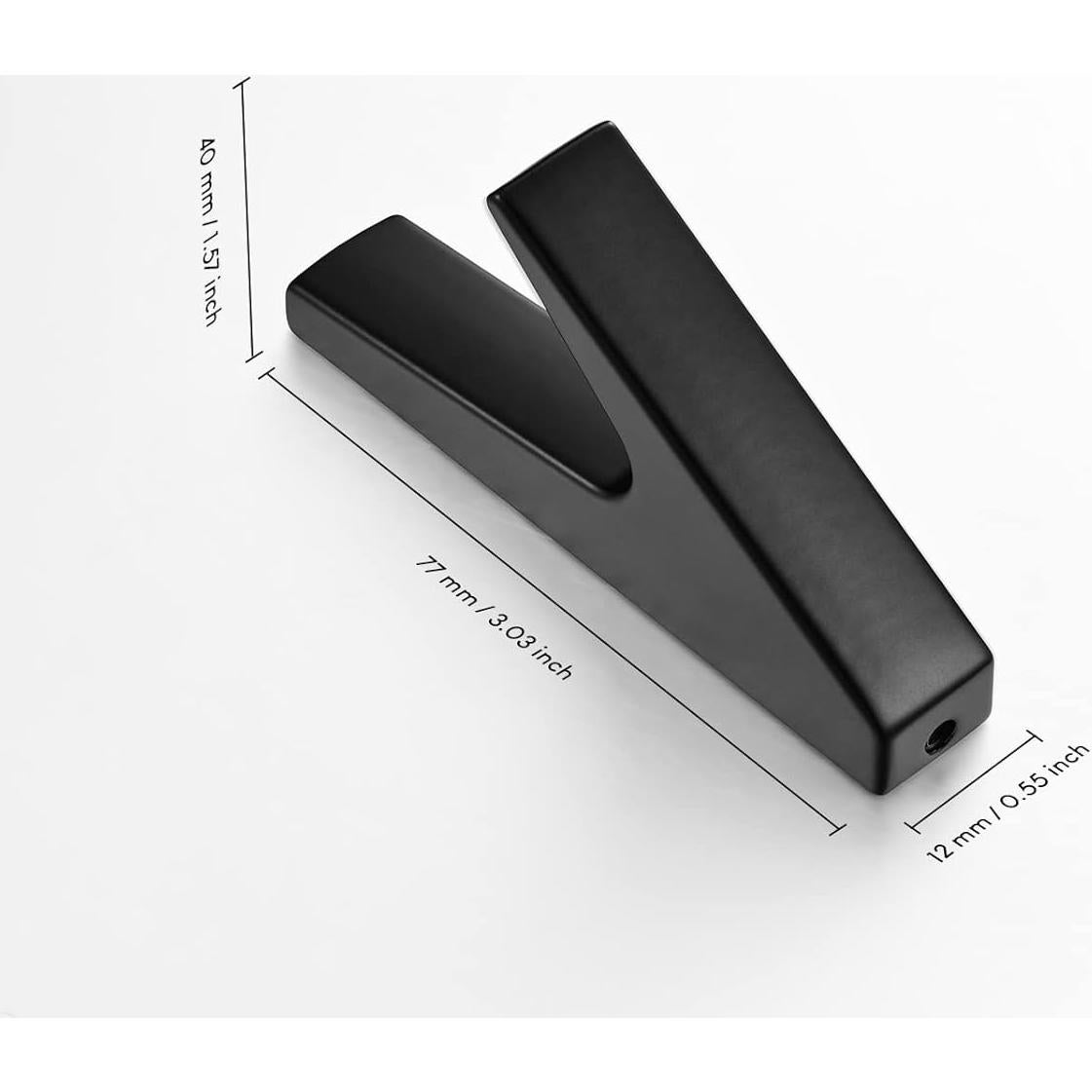 5 Ganchos de Pared SARIHOSY para Ropa y Accesorios - Negro