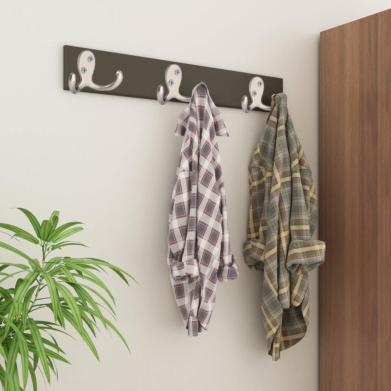 Ganchos de Abrigo Doble Punta IBosins 8 Pcs Plateado 18 kg