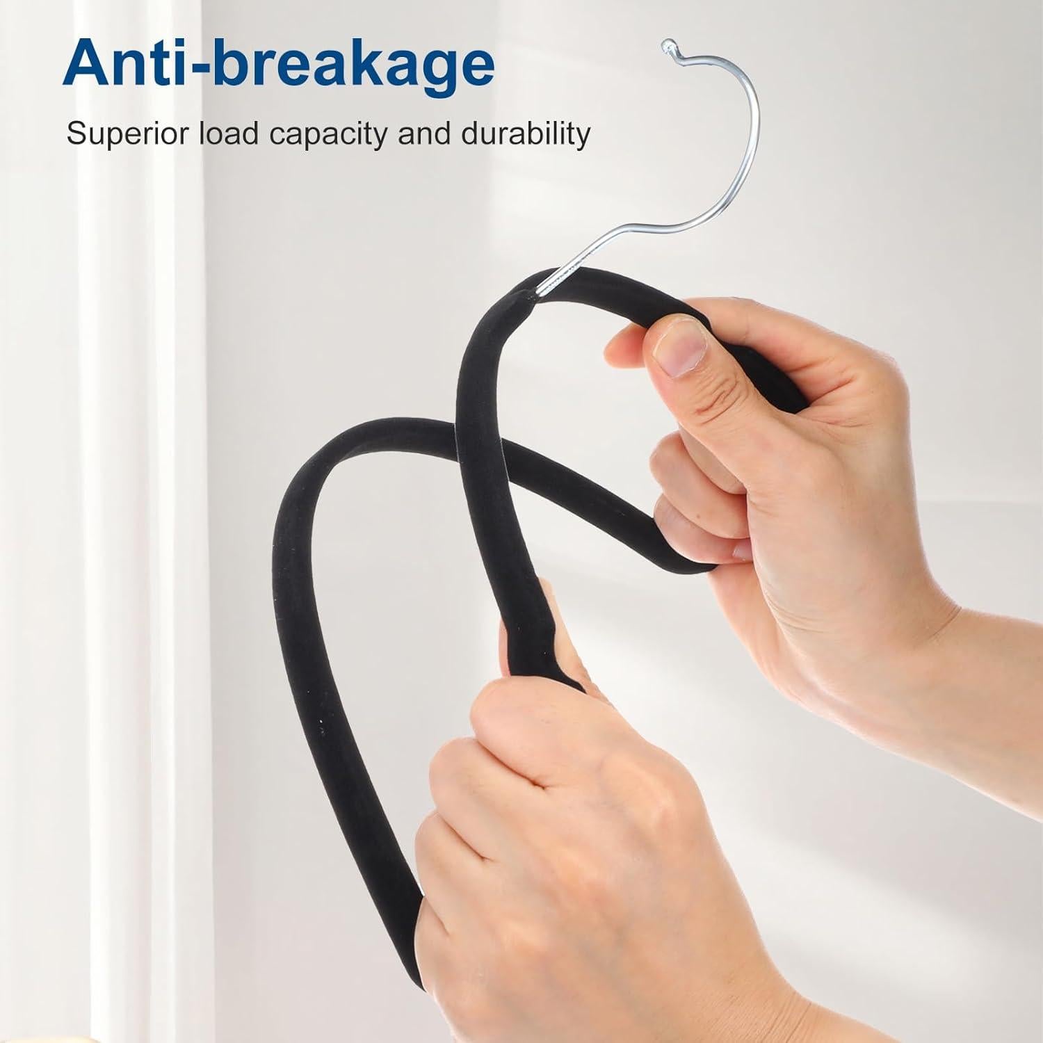 Perchas de Terciopelo Antideslizantes Meyeyaia - Paquete de 20