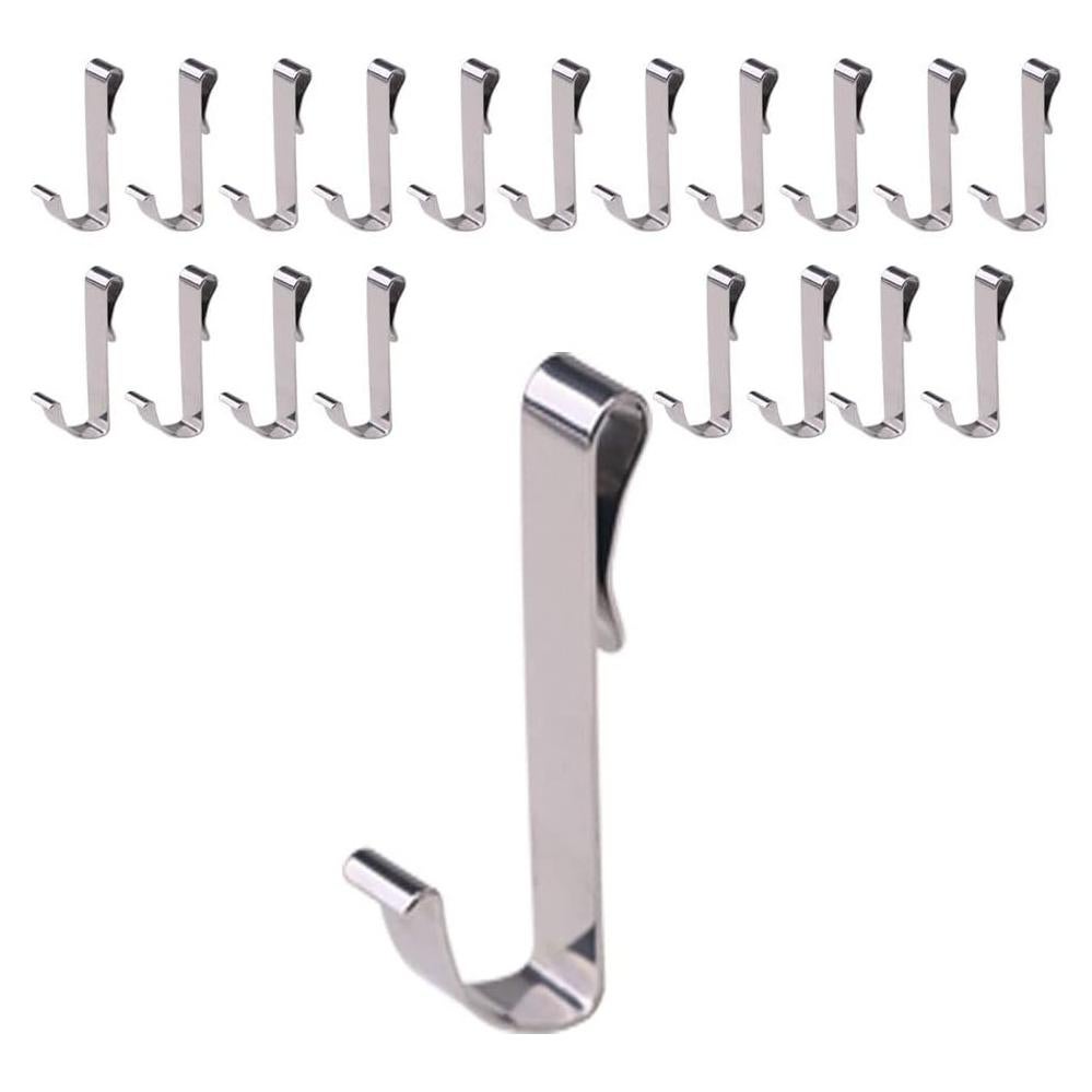 Paquete de 20 ganchos en J de acero inoxidable Svaitend