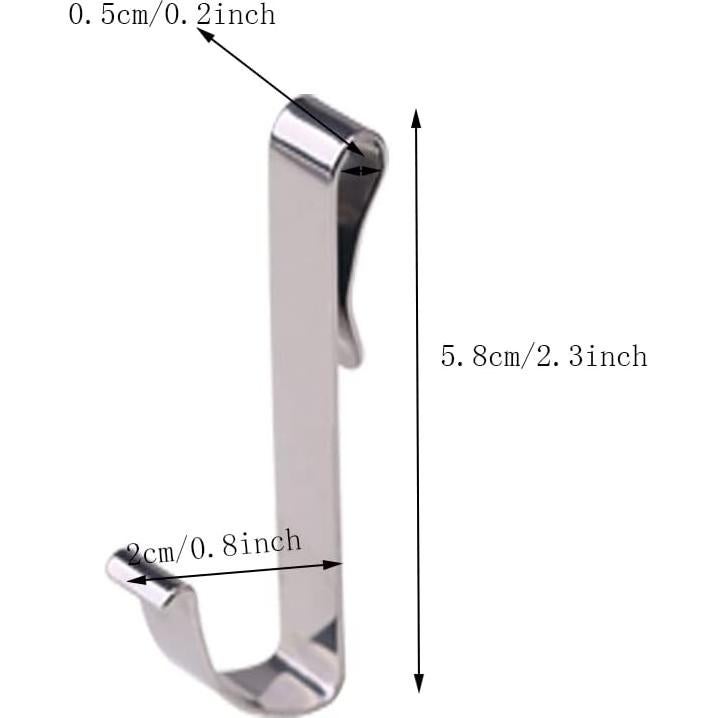 Paquete de 20 ganchos en J de acero inoxidable Svaitend