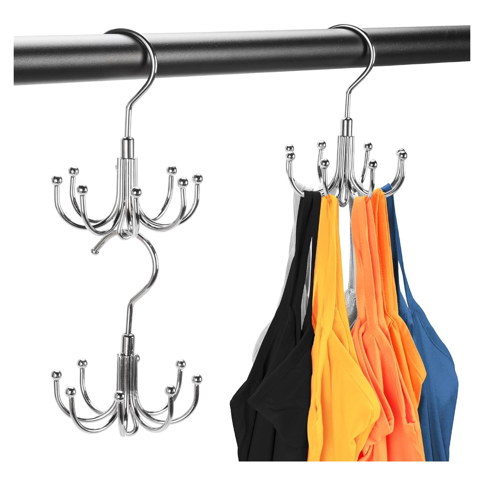 Perchas Apilables Jolliq de Acero Inoxidable - 2 Paquetes