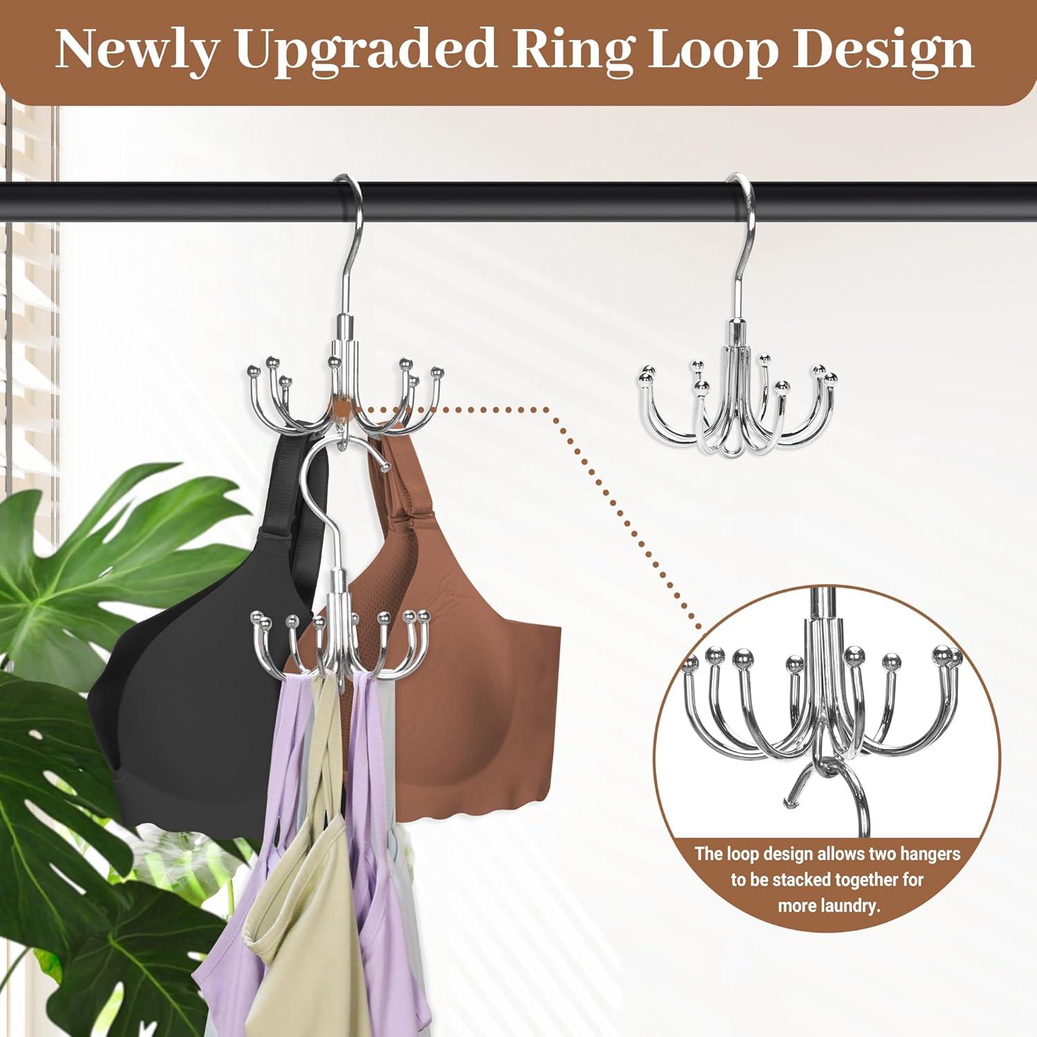 Perchas Apilables Jolliq de Acero Inoxidable - 2 Paquetes