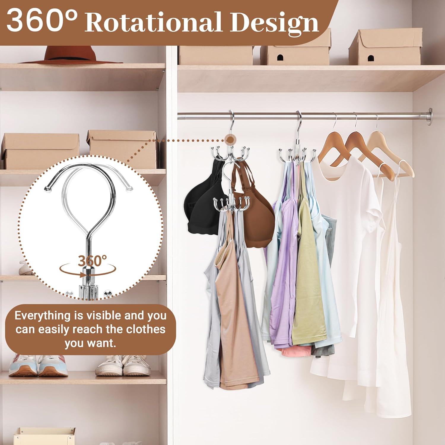 Perchas Apilables Jolliq de Acero Inoxidable - 2 Paquetes