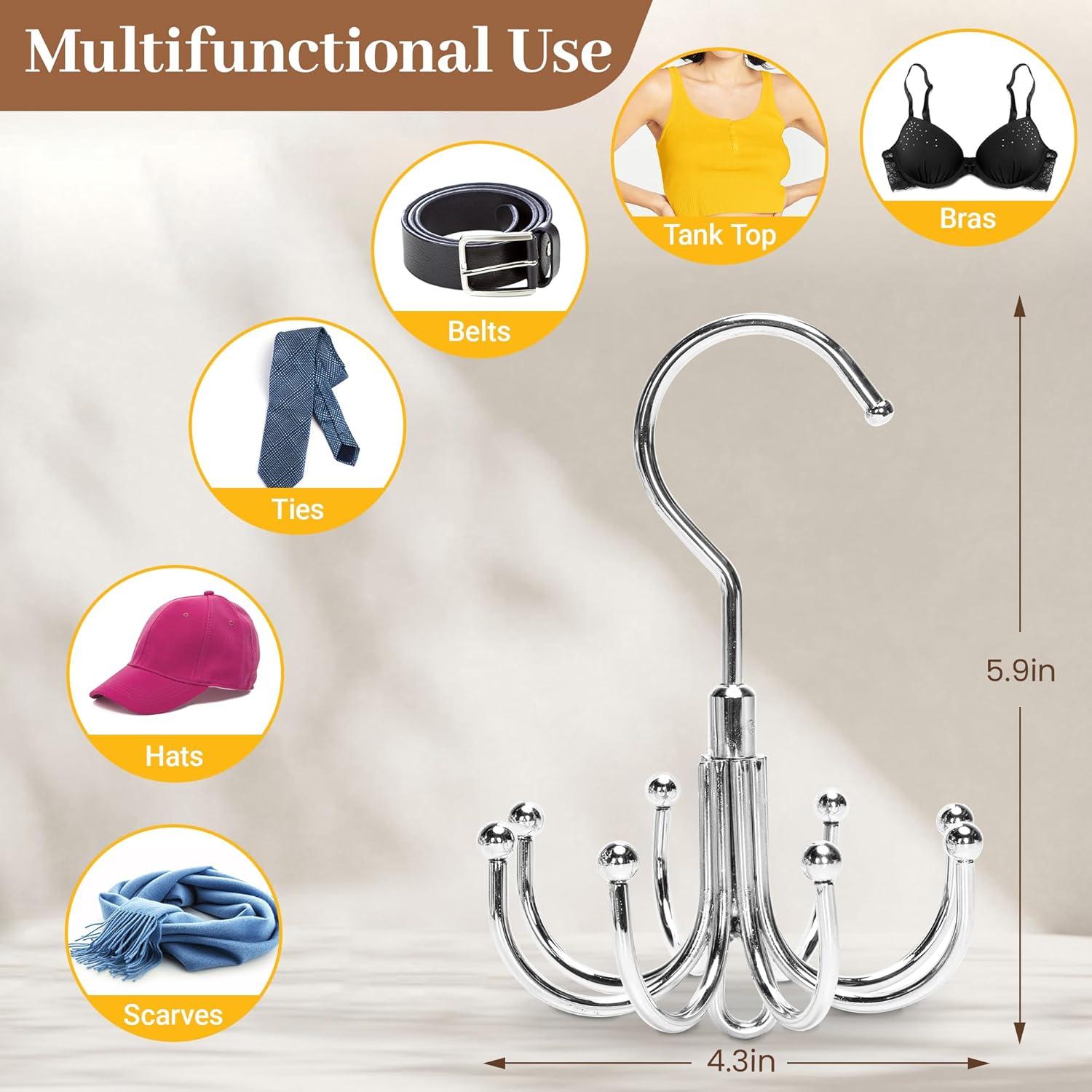 Perchas Apilables Jolliq de Acero Inoxidable - 2 Paquetes