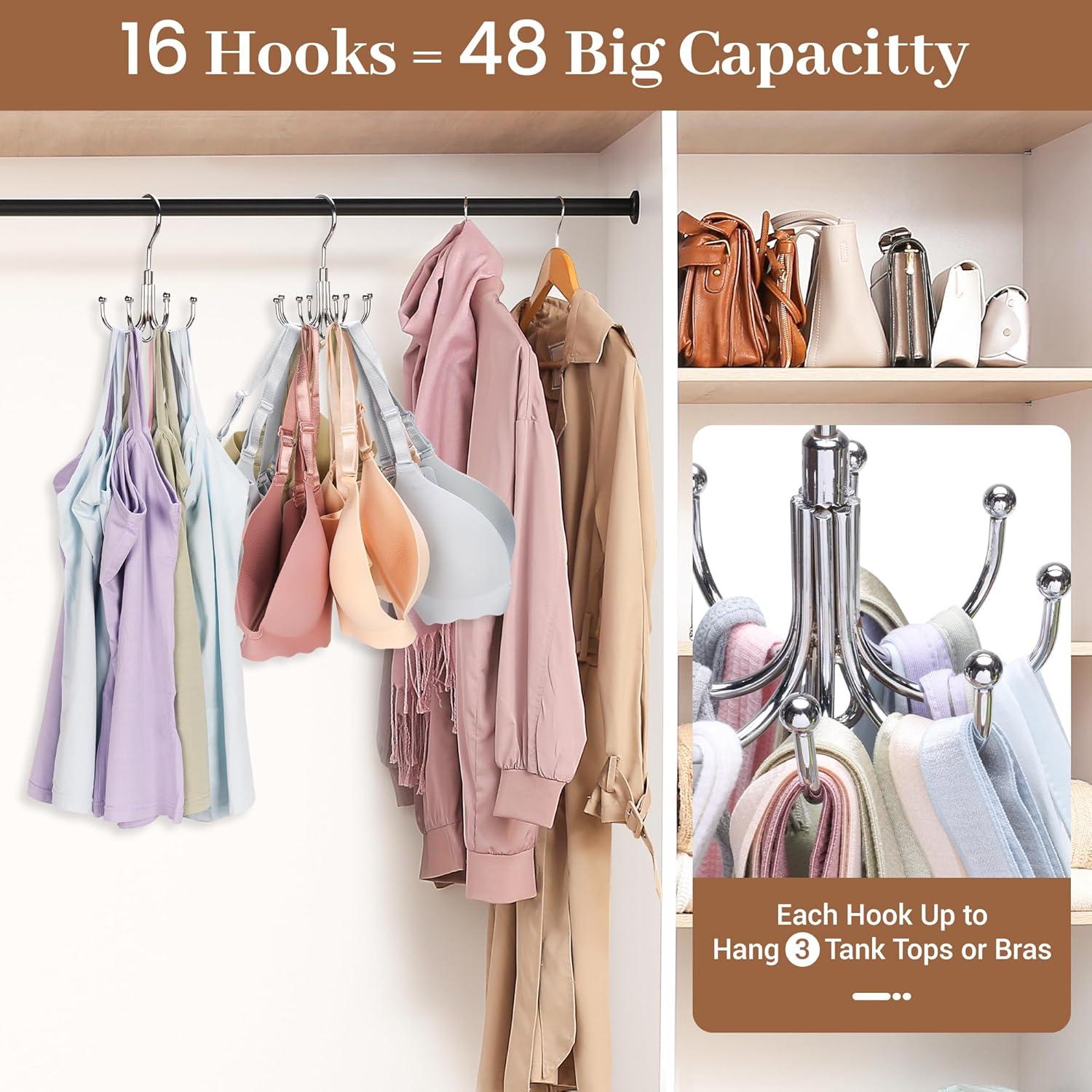 Perchas Apilables Jolliq de Acero Inoxidable - 2 Paquetes