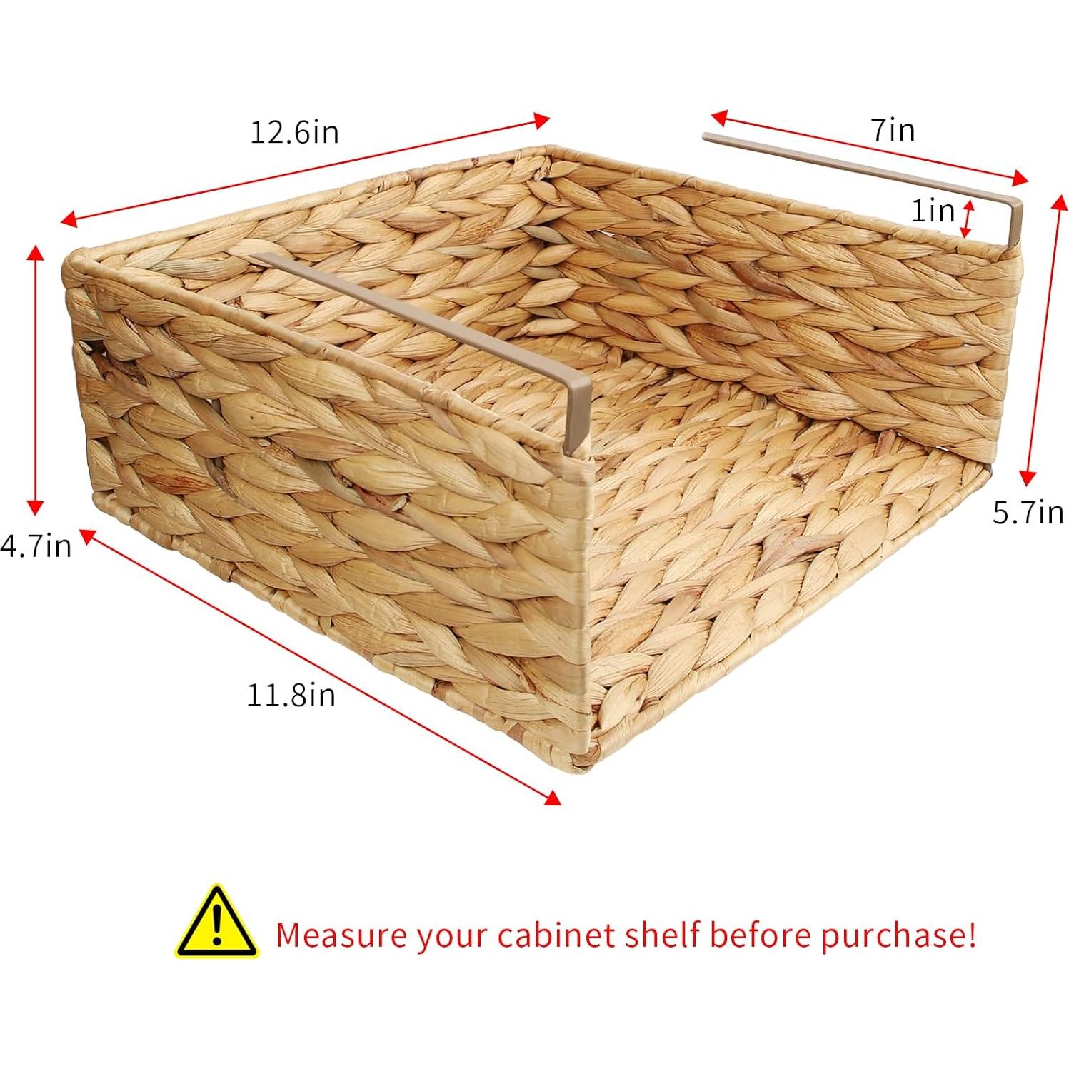 Cesta de Almacenamiento Colgante BSTNASI de Jacinto de Agua 32x30 cm