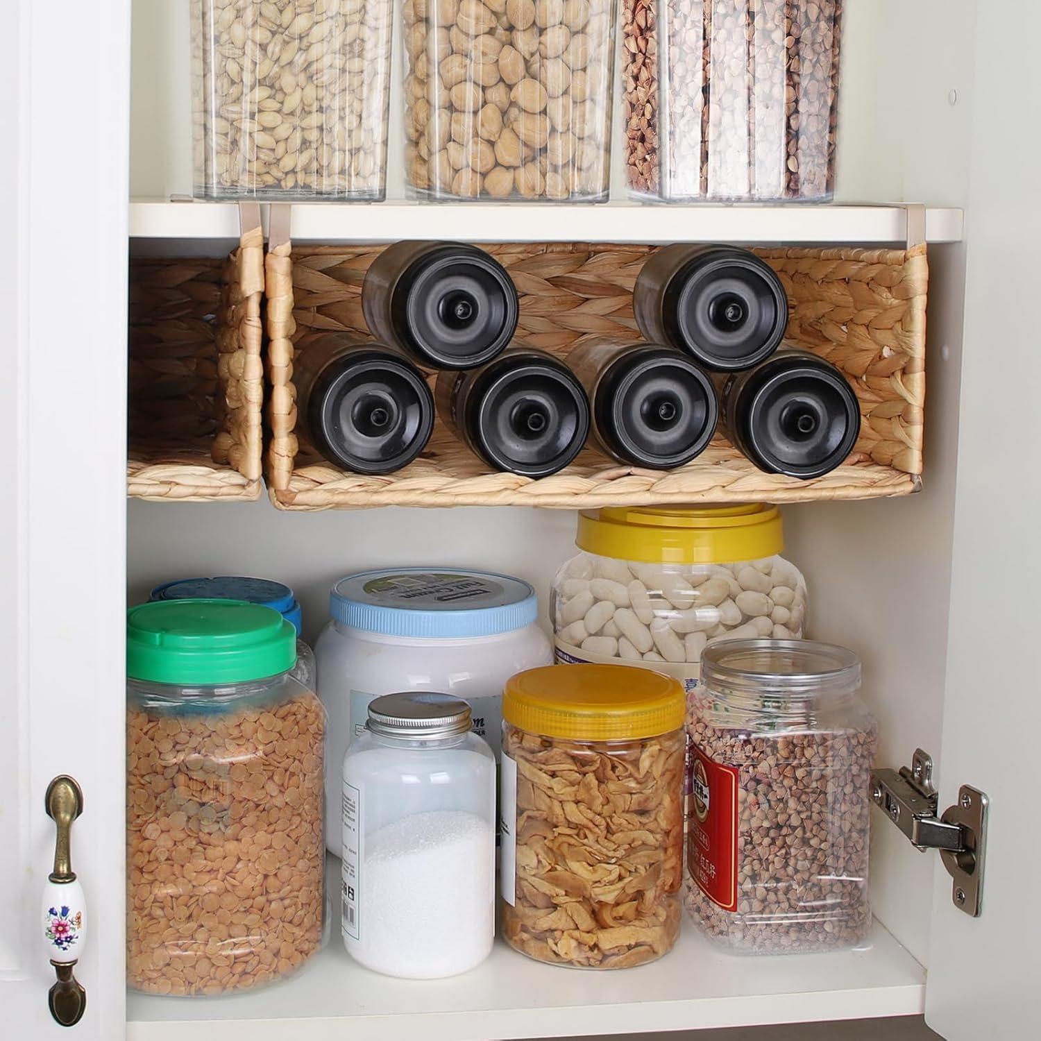 Cesta de Almacenamiento Colgante BSTNASI de Jacinto de Agua 32x30 cm