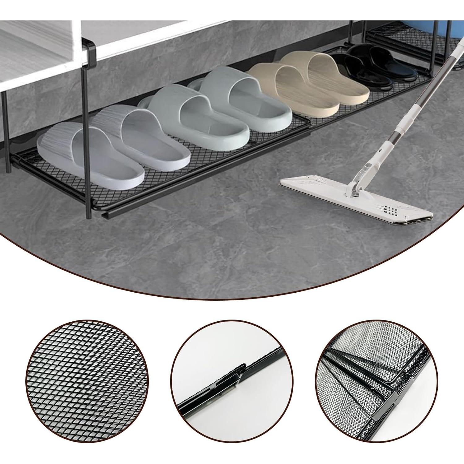 Canasta de Almacenamiento Bajo Estante DZHPSRSZ 2 Piezas 20.99x70.49x13 cm