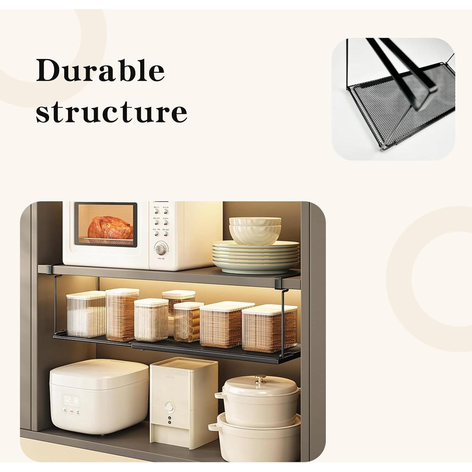 Canasta de Almacenamiento Bajo Estante DZHPSRSZ 2 Piezas 20.99x70.49x13 cm