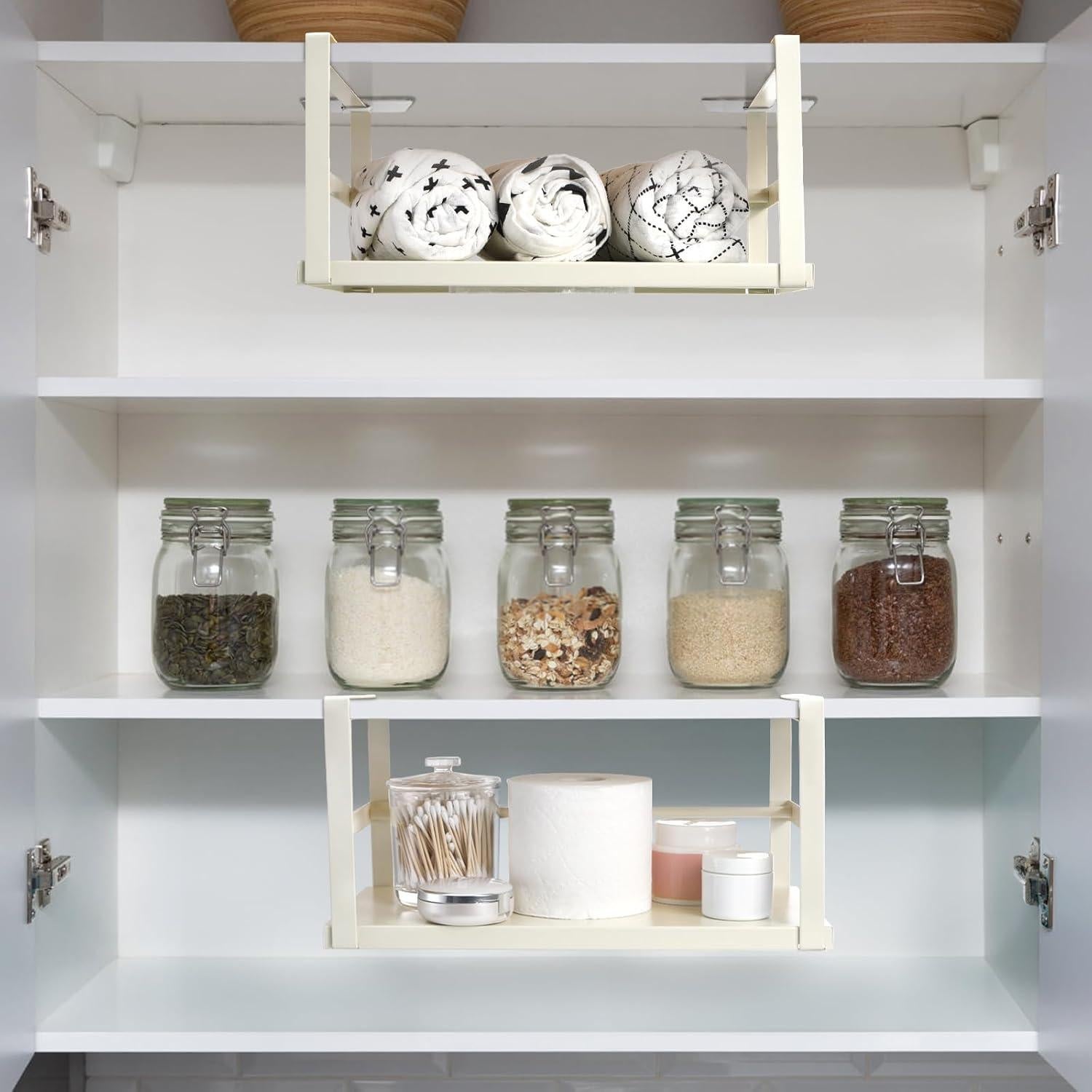 Canasta de Almacenamiento Bajo Estante Tebery 2 Piezas Metal