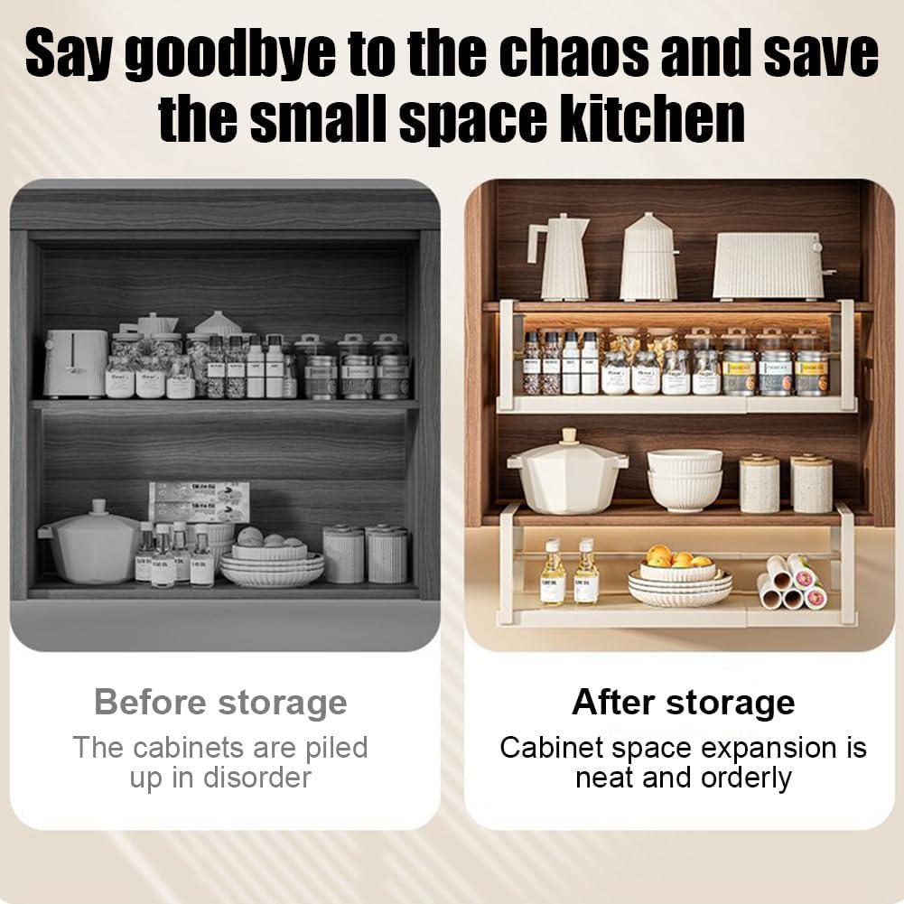 Estante Expandible Bajo el Gabinete Partslety Blanco 22 cm