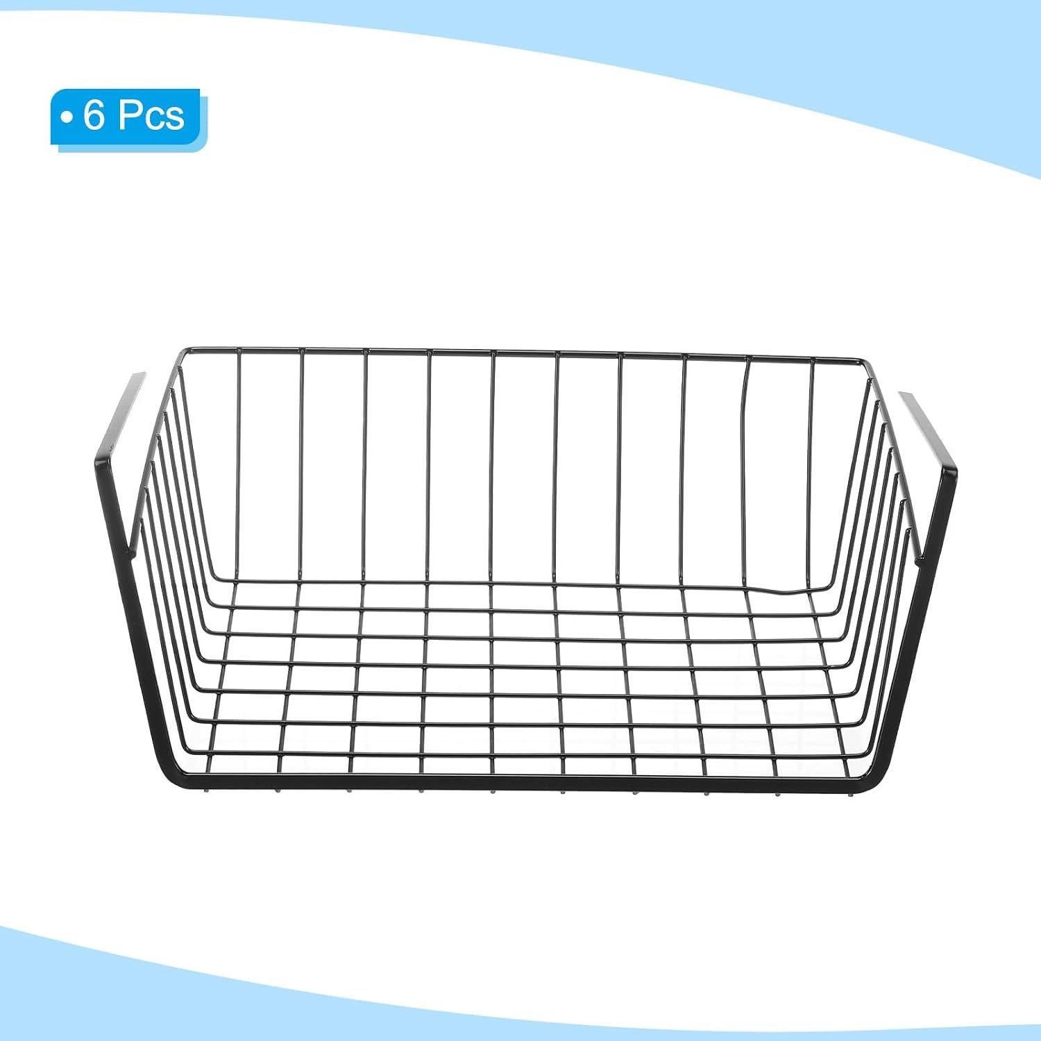 Canasta de Almacenamiento Bajo Estante PATIKIL 33x26x12cm - Paquete de 6