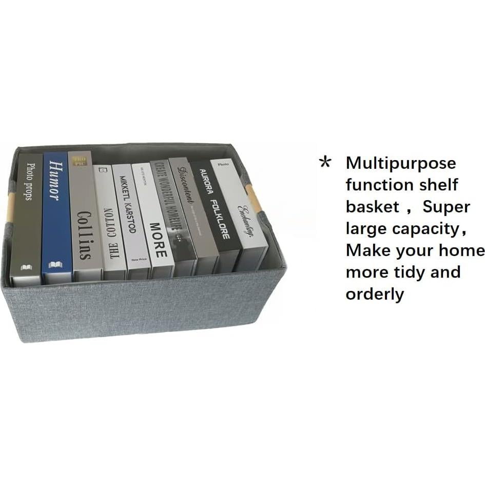 Caja de Almacenamiento Plegable FUULOXE Gris 42x31x17 cm