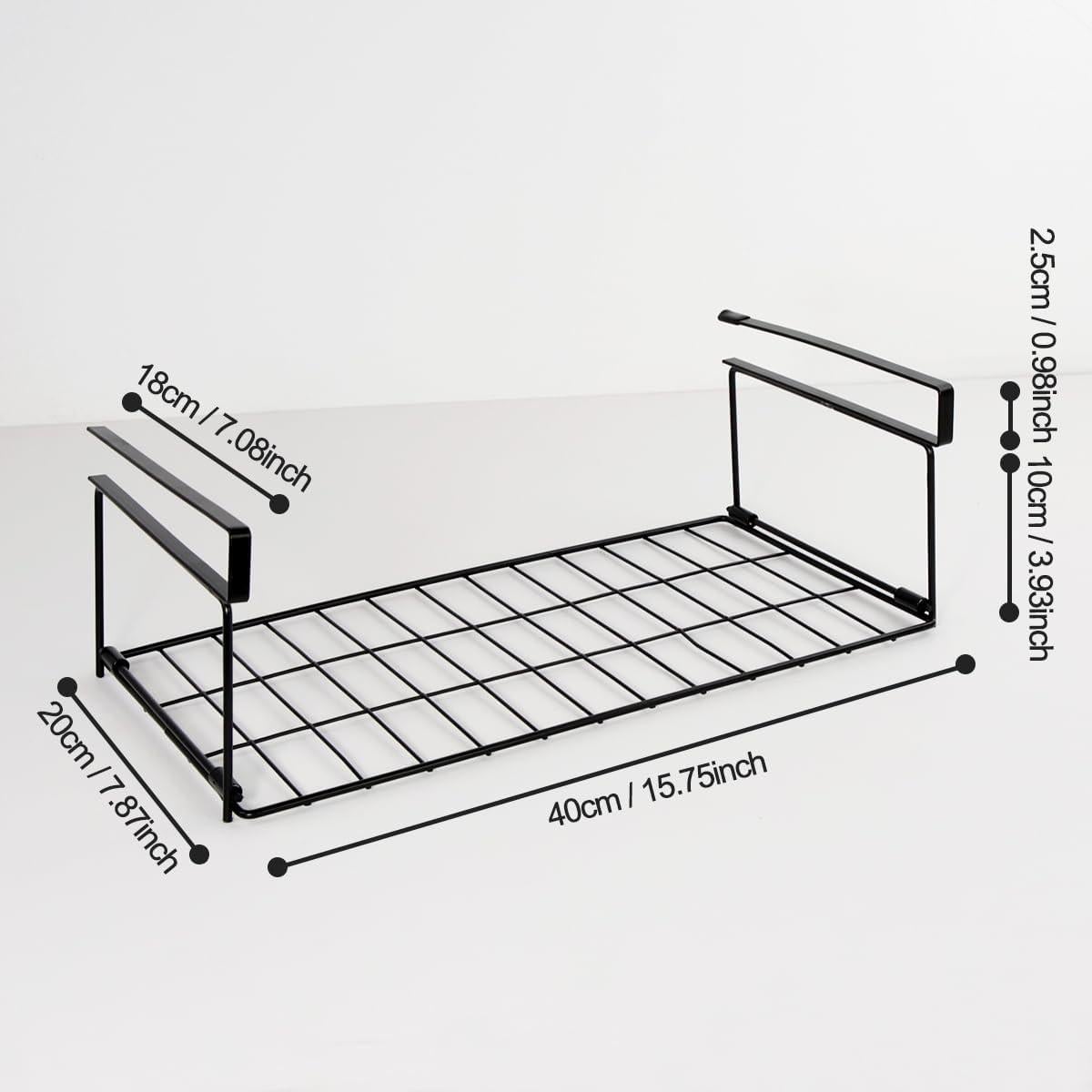 Organizador Colgante de Papel Aluminio y Plástico OKOMATCH Negro