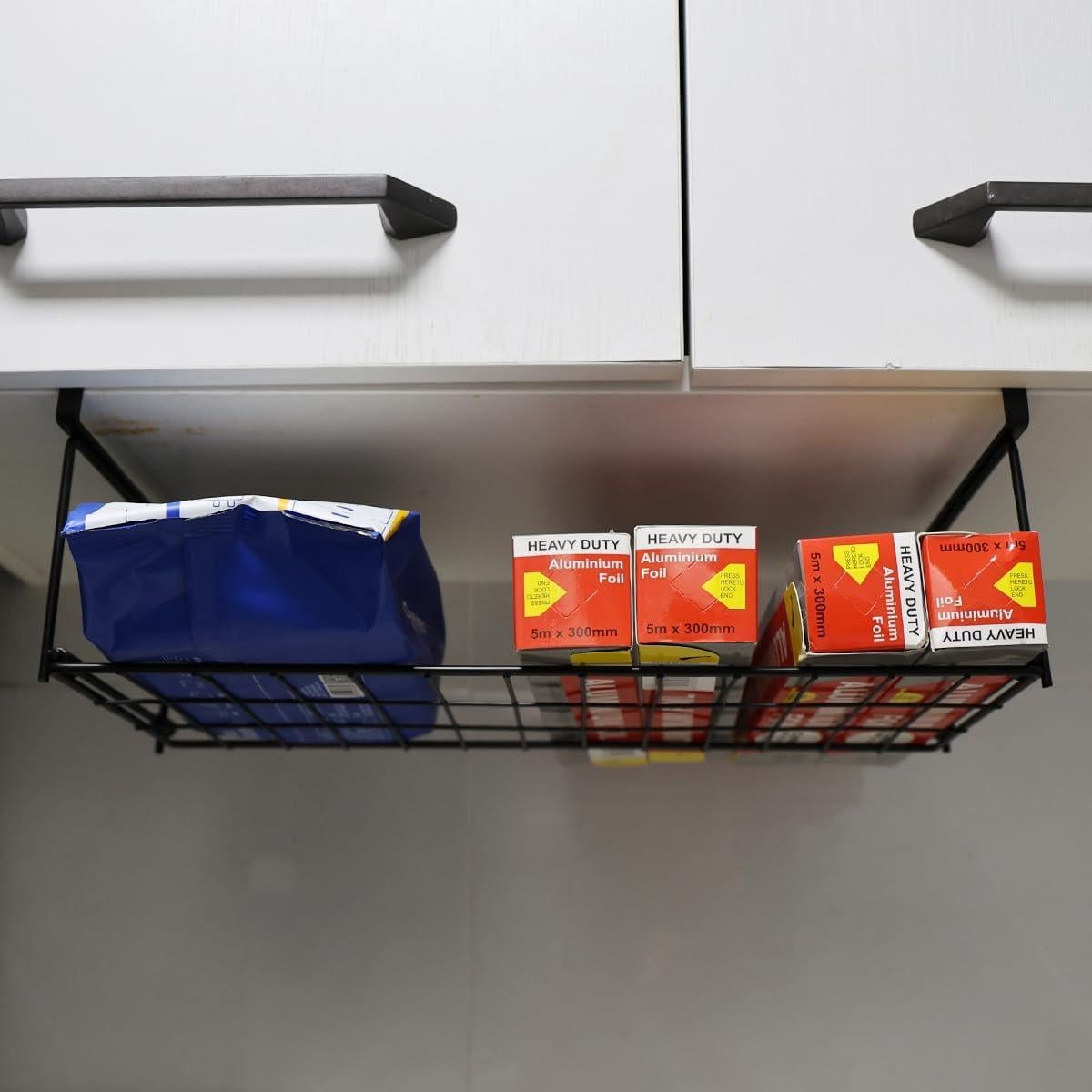 Organizador Colgante de Papel Aluminio y Plástico OKOMATCH Negro