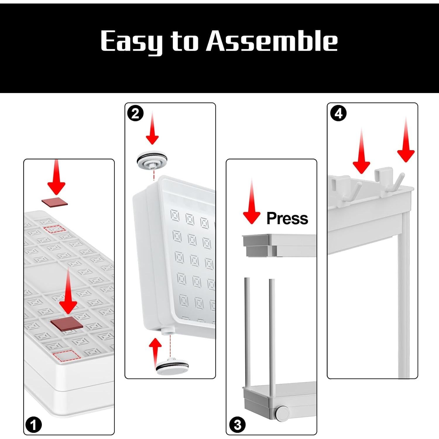 Organizador Bajo Fregadero Cicilyna 2 Niveles Blanco Helado