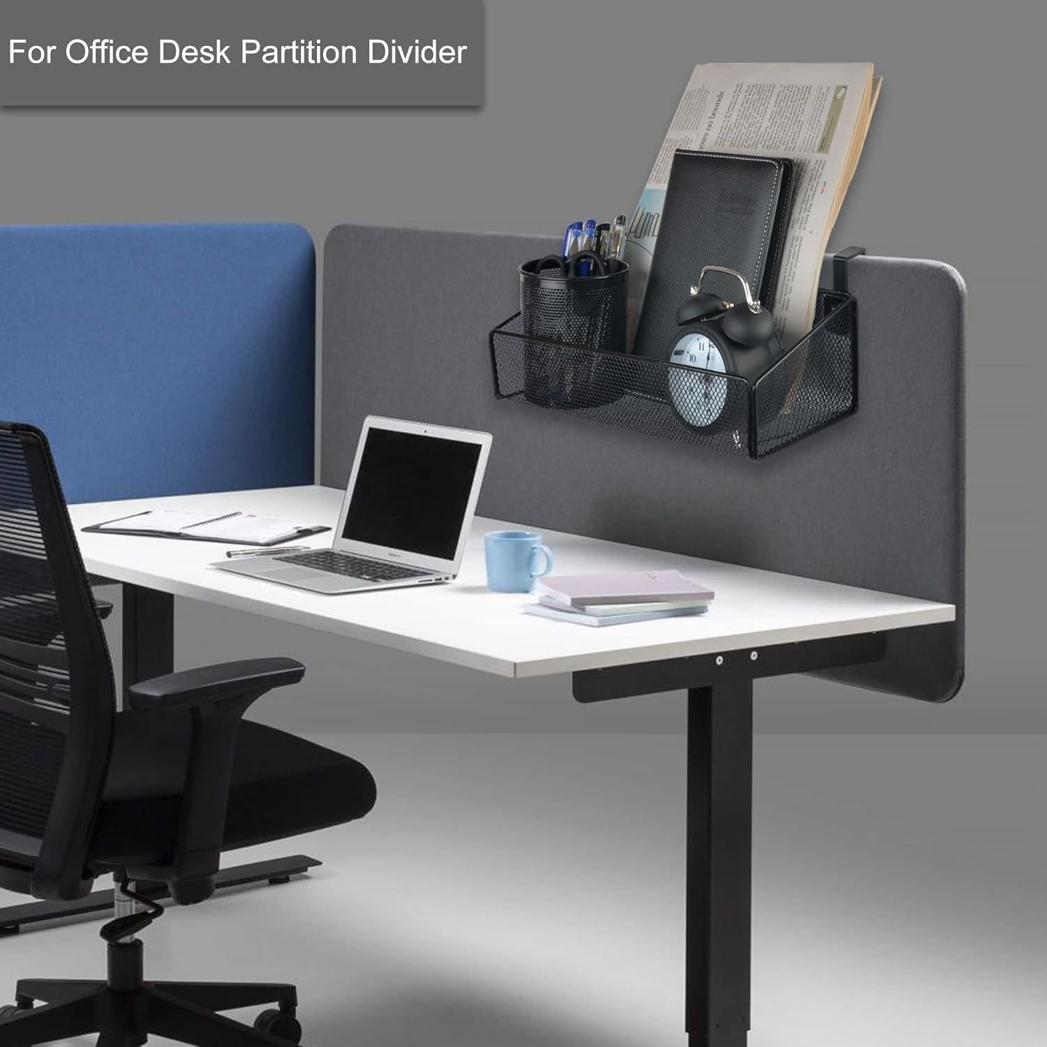 Cesta de Almacenamiento Colgante MATIMASU Negra con 5 Ganchos