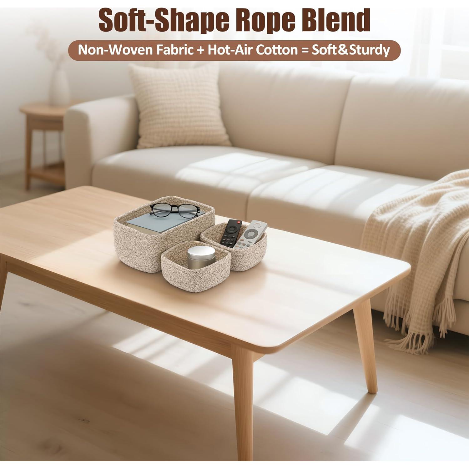 Juego de 5 cestas de almacenamiento VIRETH HAUS - 2 tamaños