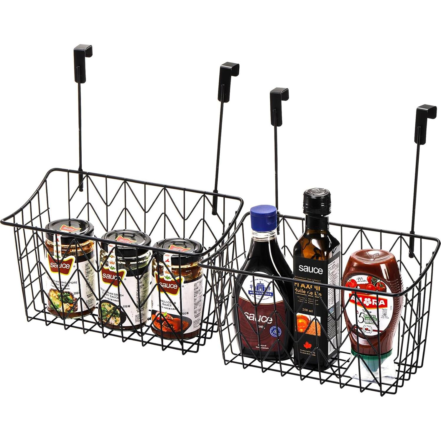 Organizador Colgante AVLA 2 Cestas Rejilla Metal 12.5x9.3x4.5cm