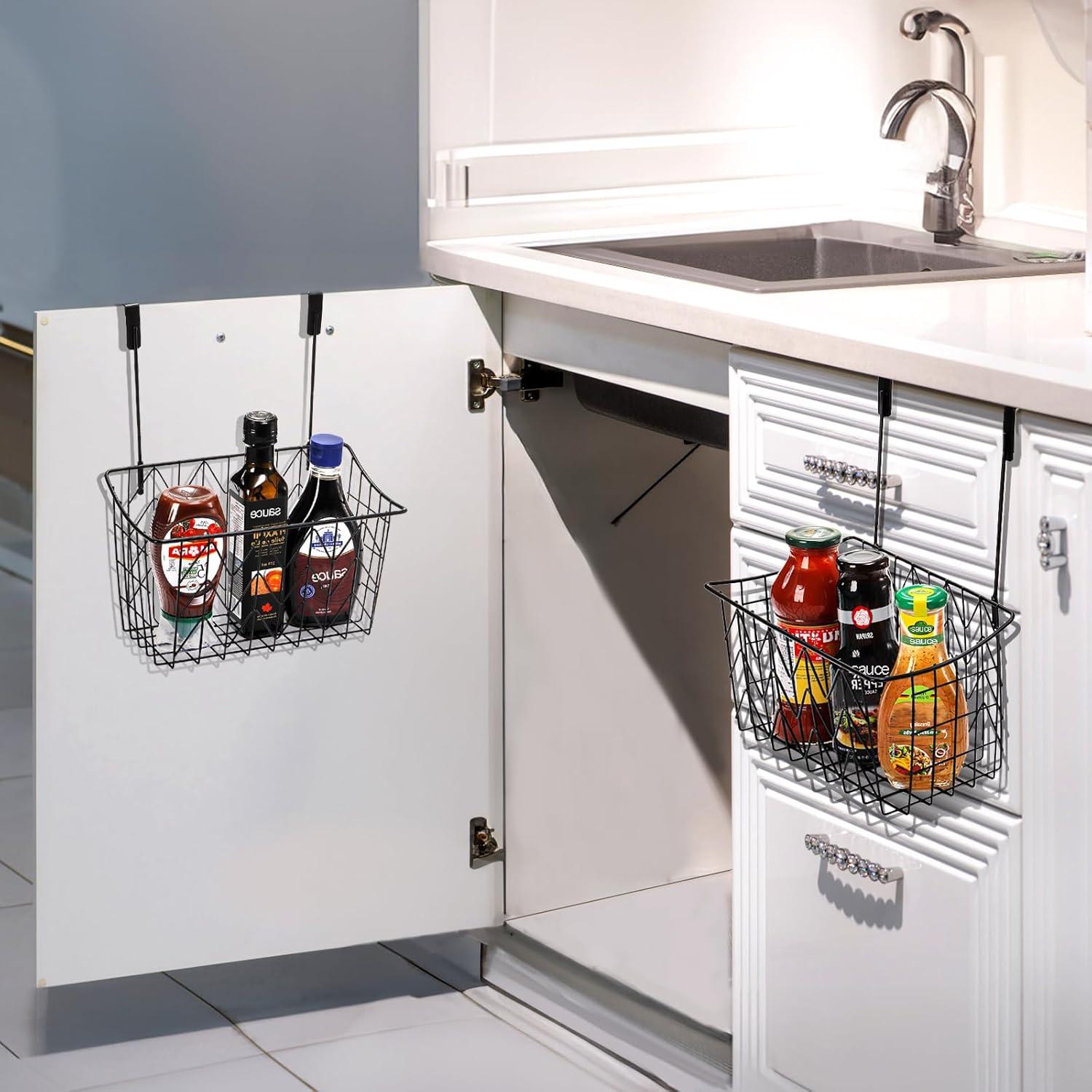 Organizador Colgante AVLA 2 Cestas Rejilla Metal 12.5x9.3x4.5cm