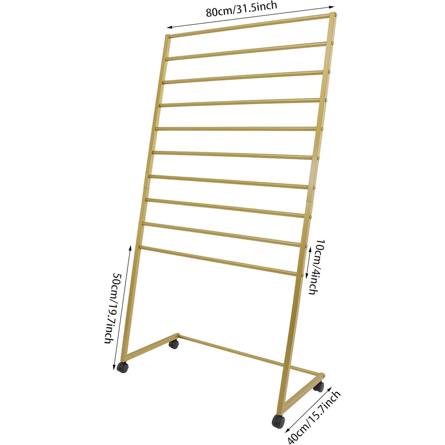 Organizador de Bufandas MARTEXBUY 10 Niveles Acero Dorado
