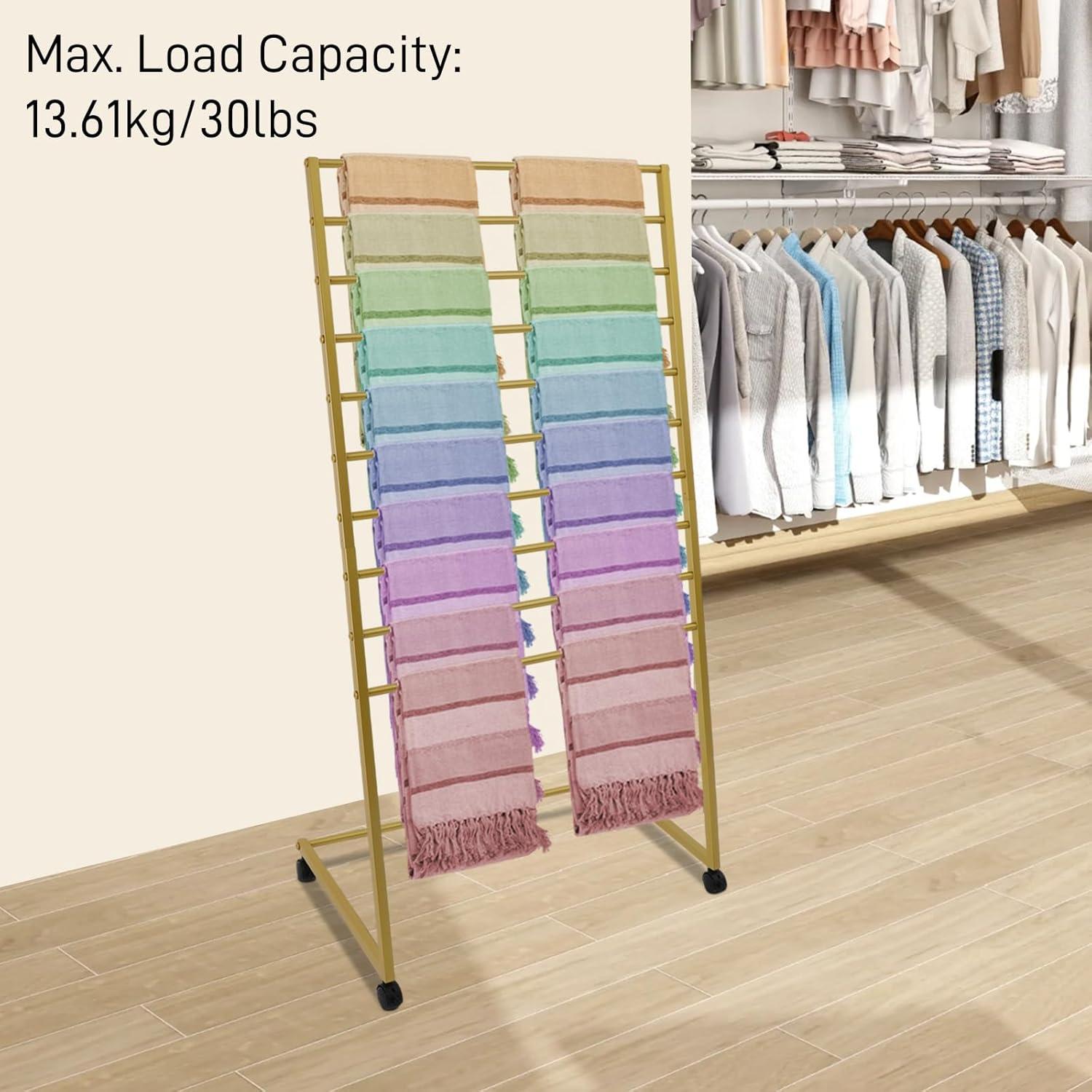 Organizador de Bufandas MARTEXBUY 10 Niveles Acero Dorado