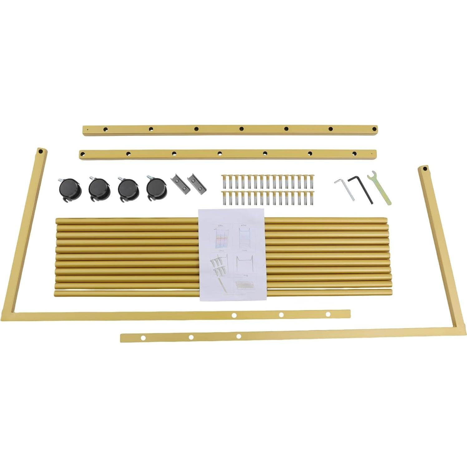 Organizador de Bufandas MARTEXBUY 10 Niveles Acero Dorado