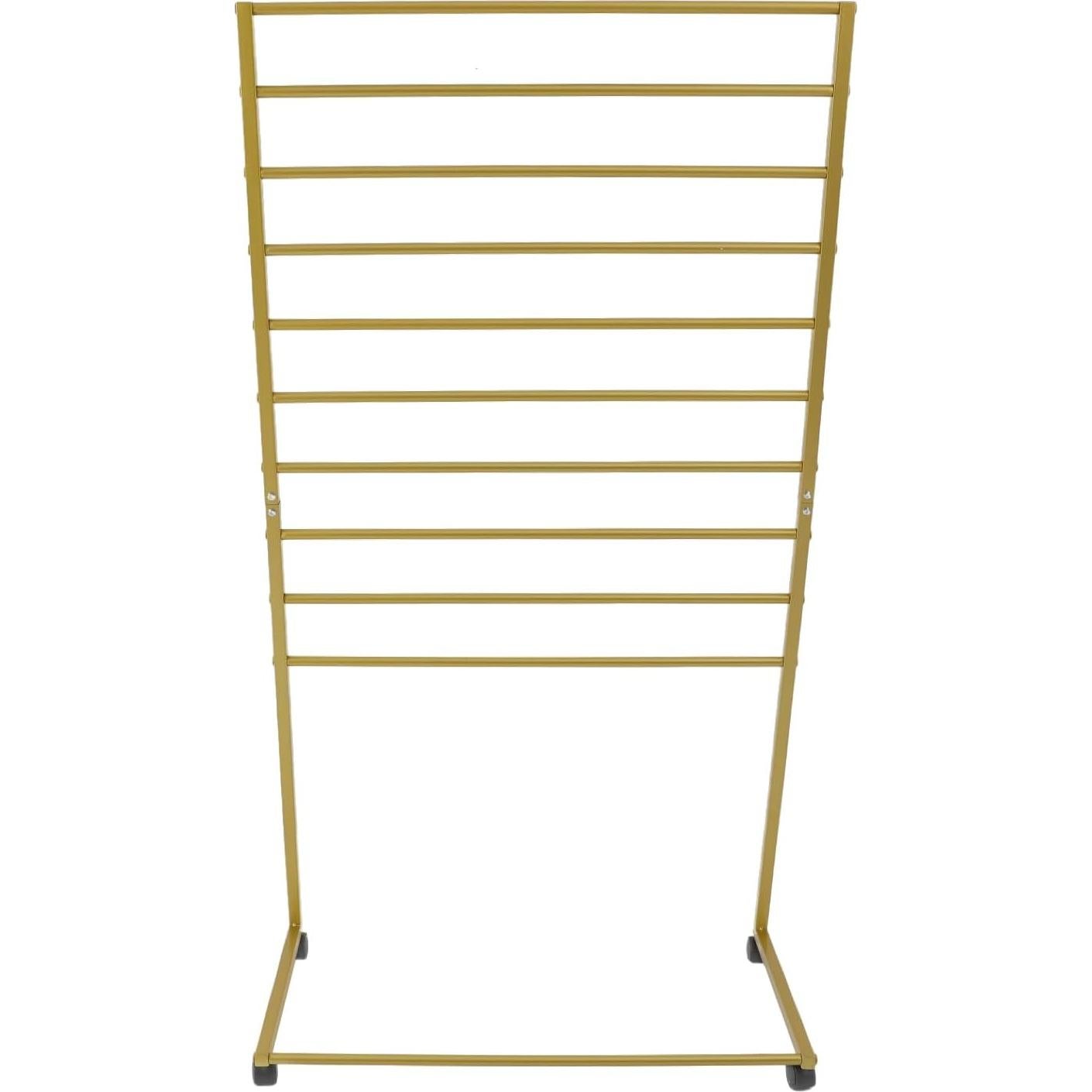 Organizador de Bufandas MARTEXBUY 10 Niveles Acero Dorado