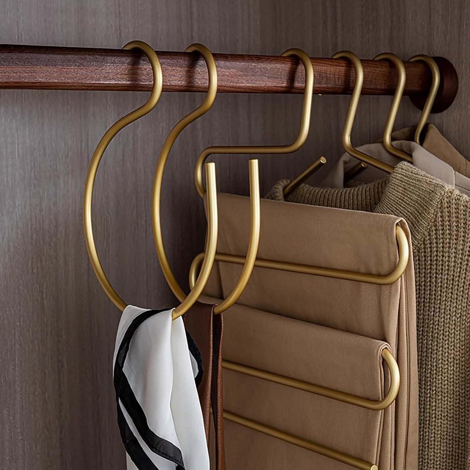 6 Anillos para Bufandas Dorados BTAMUD - Organizador Multiusos