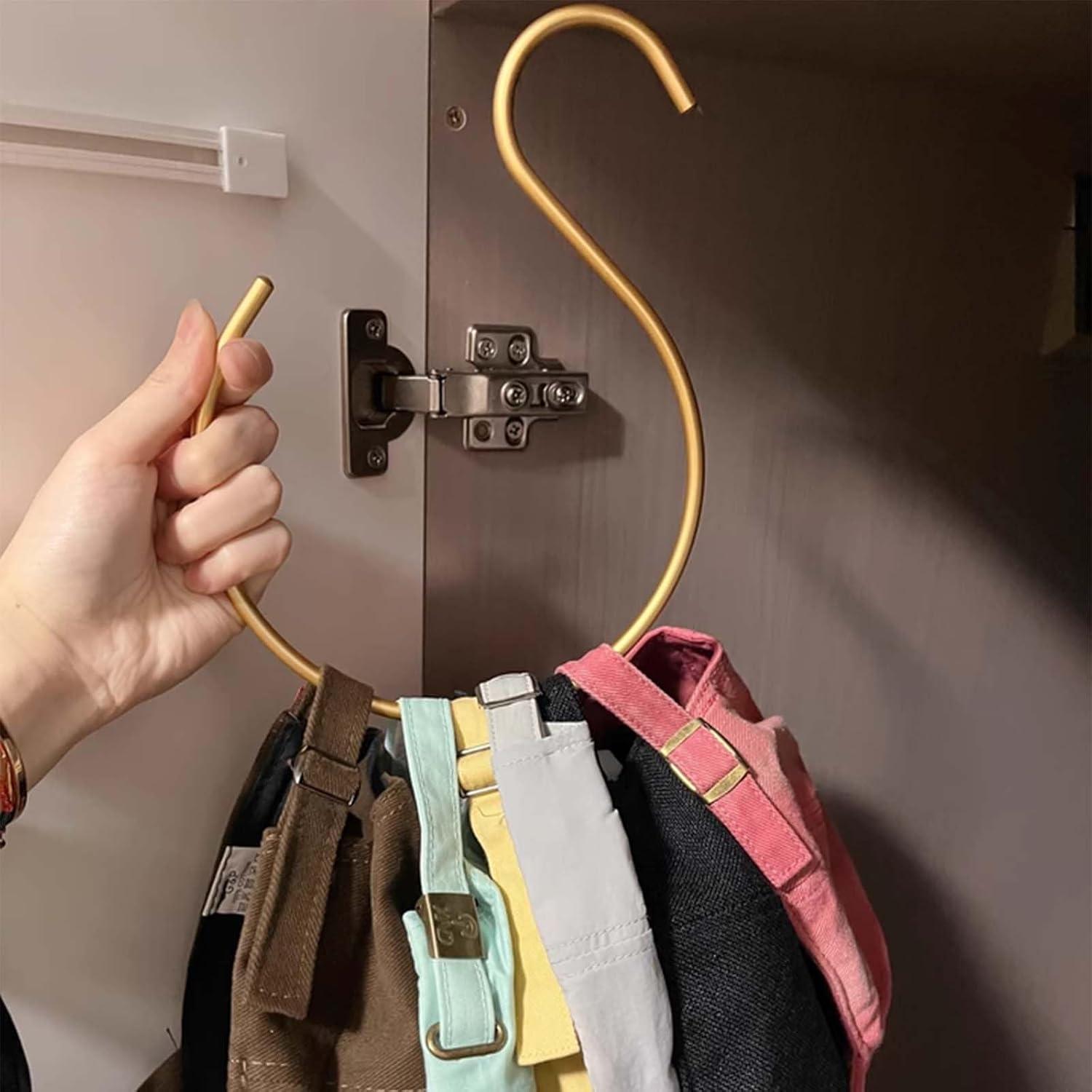 6 Anillos para Bufandas Dorados BTAMUD - Organizador Multiusos