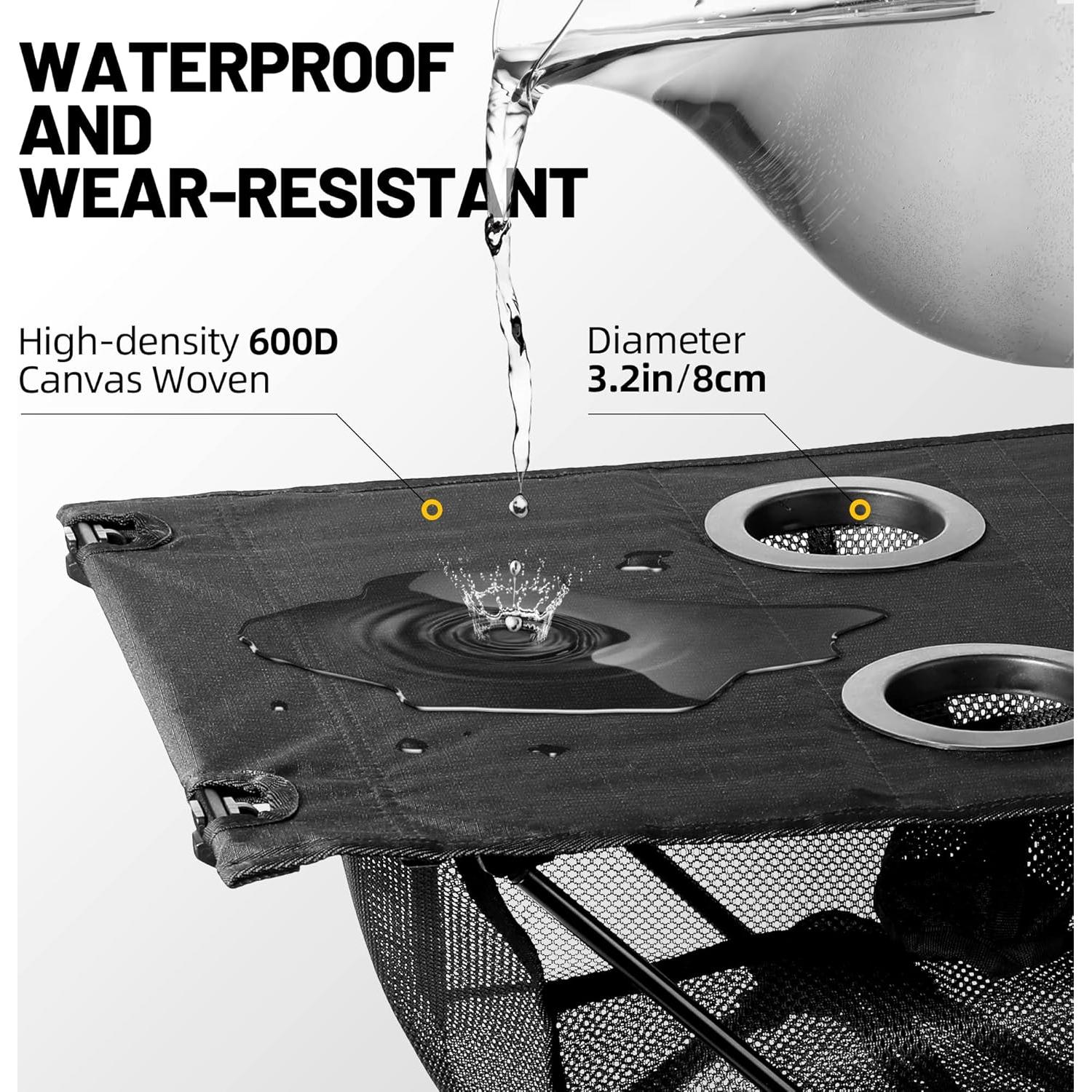 Mesa Plegable Camping ZUNE LOTOO 0.78 kg Compacta