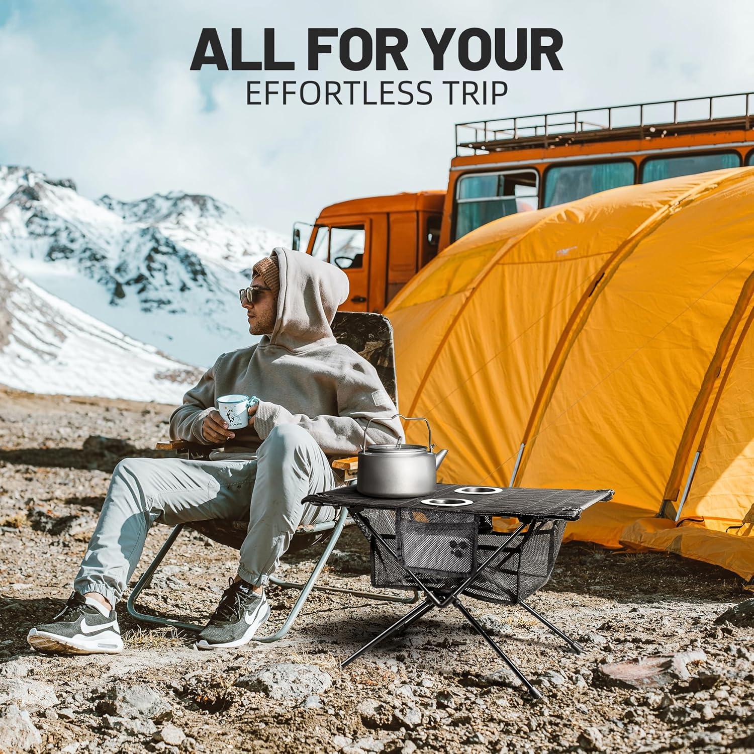 Mesa Plegable Camping ZUNE LOTOO 0.78 kg Compacta