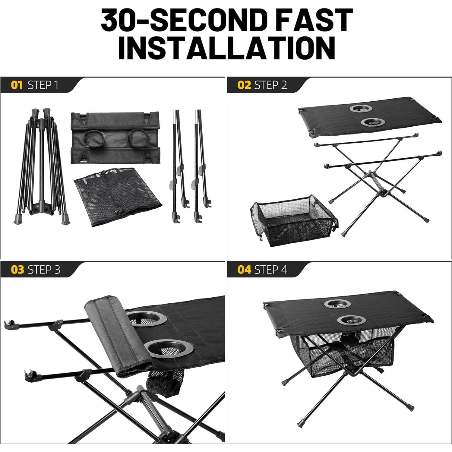 Mesa Plegable Camping ZUNE LOTOO 0.78 kg Compacta