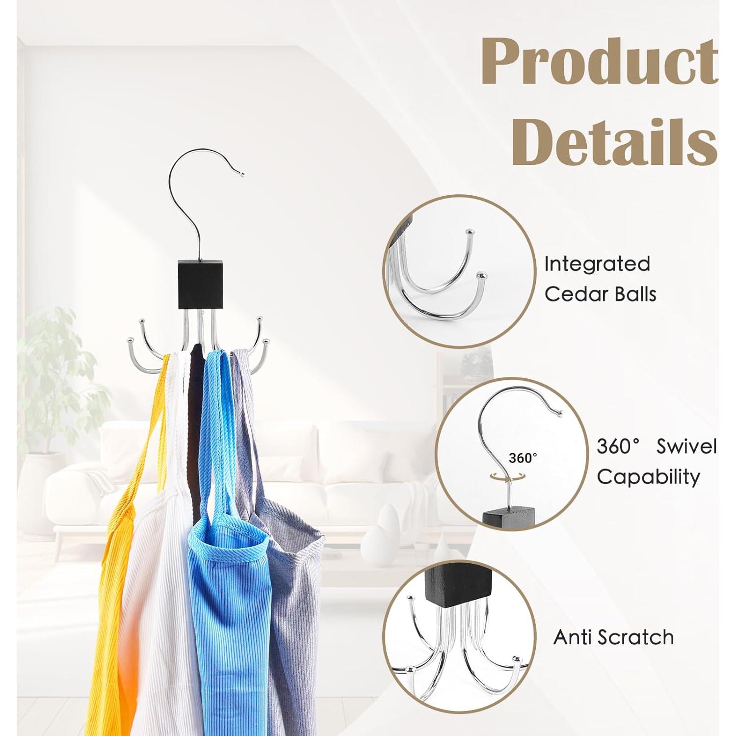 Pack de 3 Perchas Multifuncionales Aquzhou - Ahorra Espacio