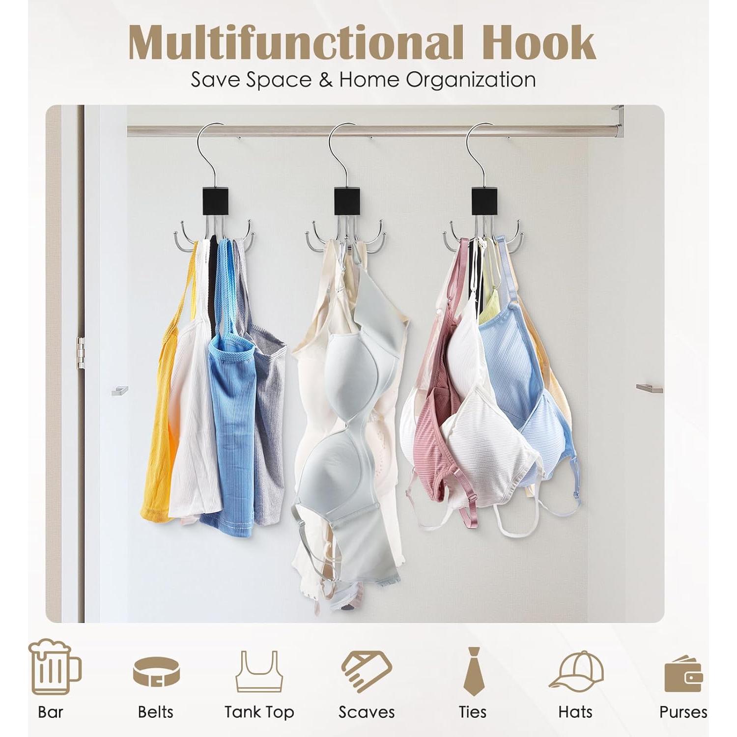 Pack de 3 Perchas Multifuncionales Aquzhou - Ahorra Espacio